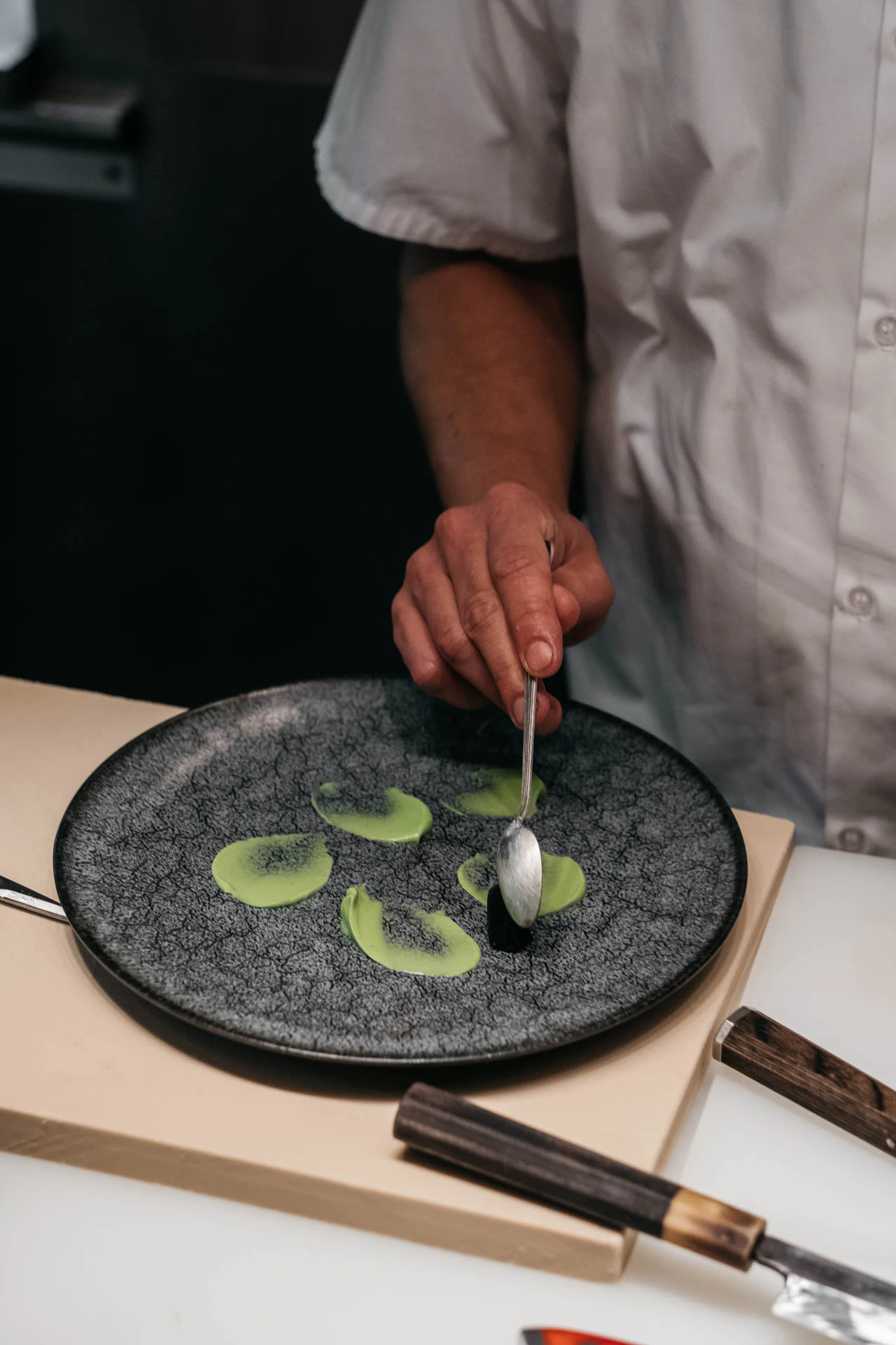 food and cooks at Morimoto nyc