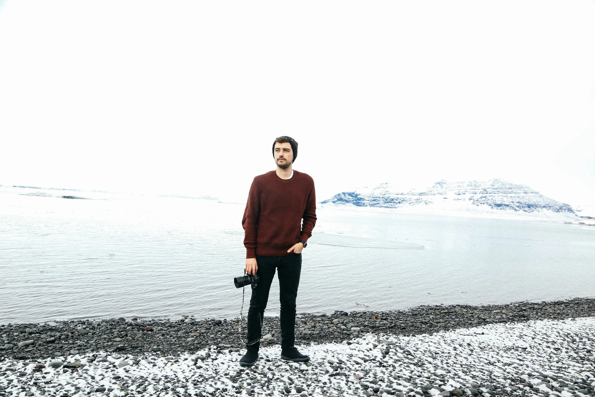 portrait of Jonathan Grado in iceland