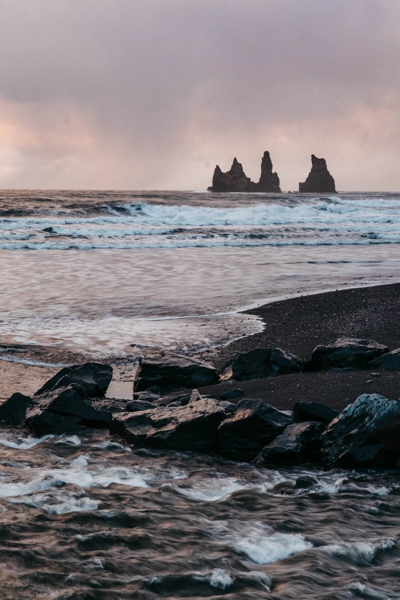 black sand beach iceland