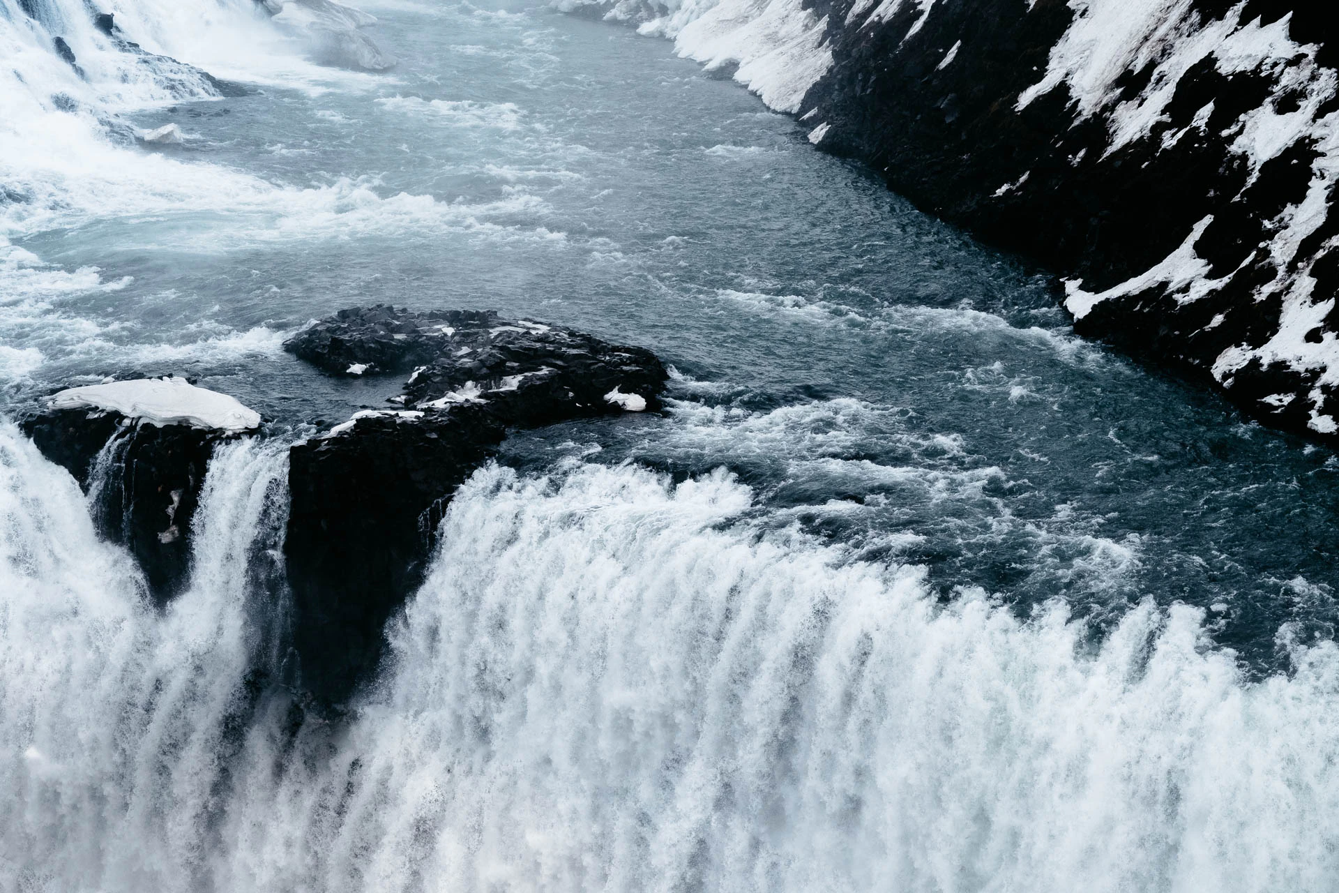 Gullfoss Waterfall in iceland