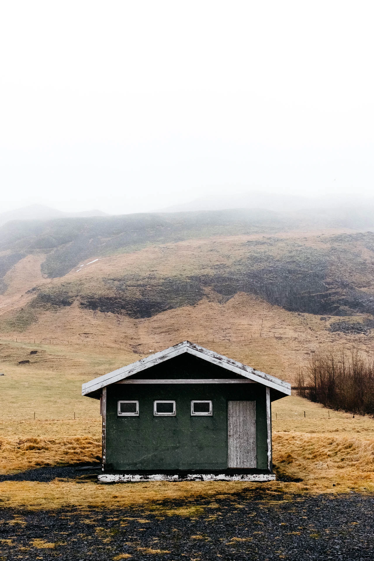 cabin in Icelandic mountains