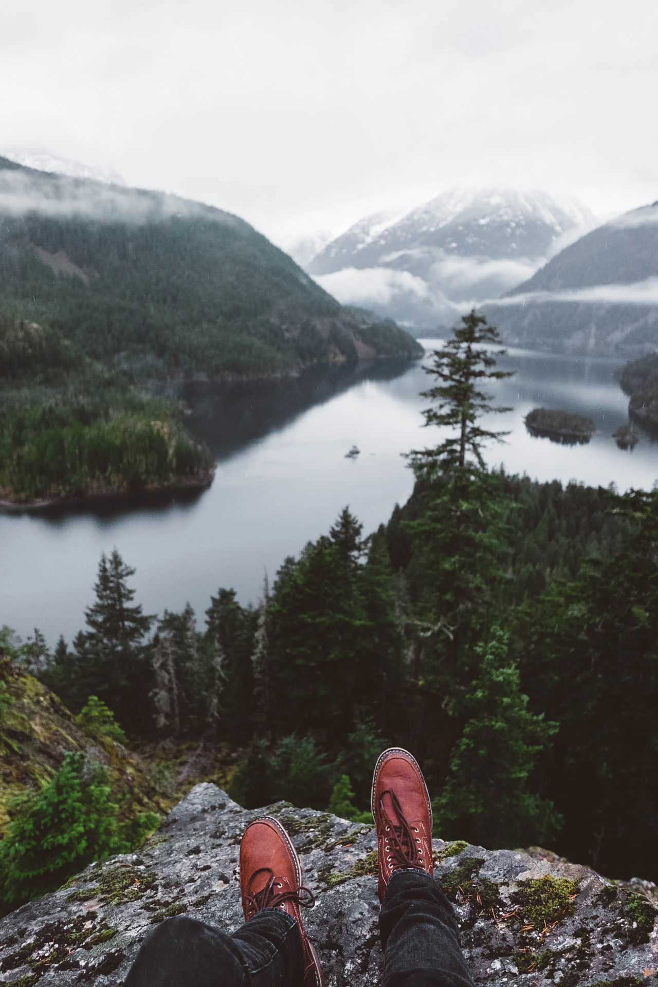 boots on diablo lake mountain