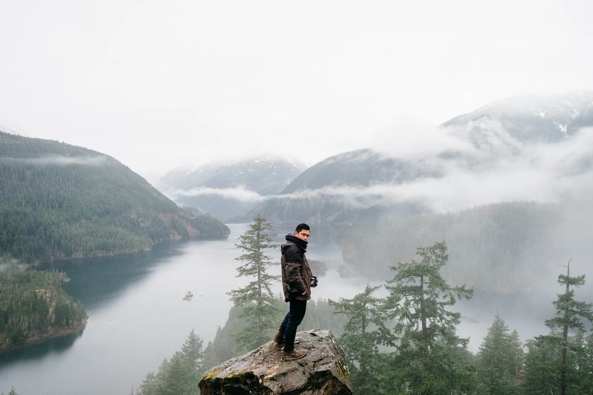Vincent Carabeo in north cascades