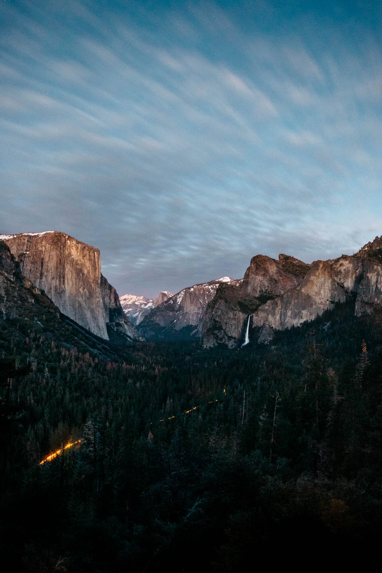 long exposure trail Yosemite valley