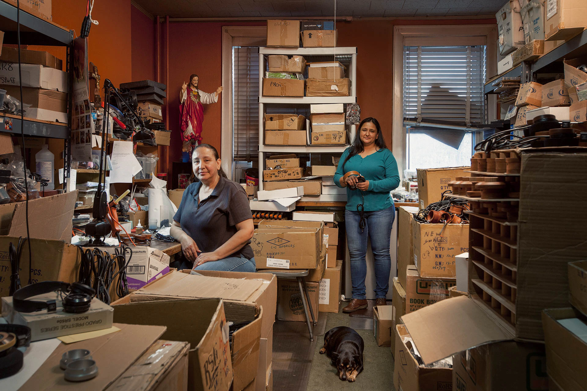 sisters at Grado Labs for Fast Company magazine