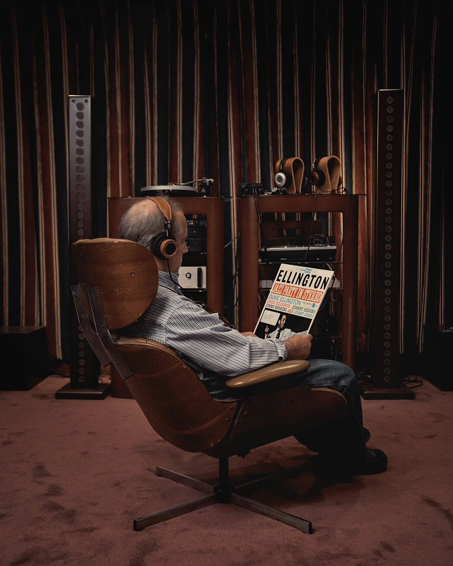 John Grado in Eames chair for Fast Company magazine