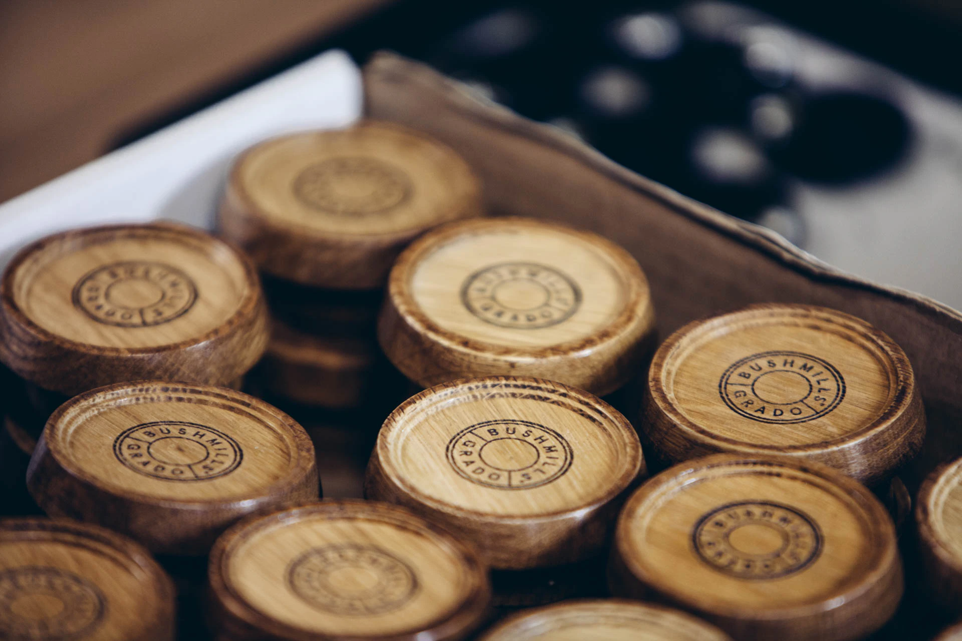 Bushmills Grado wooden headphone collaboration