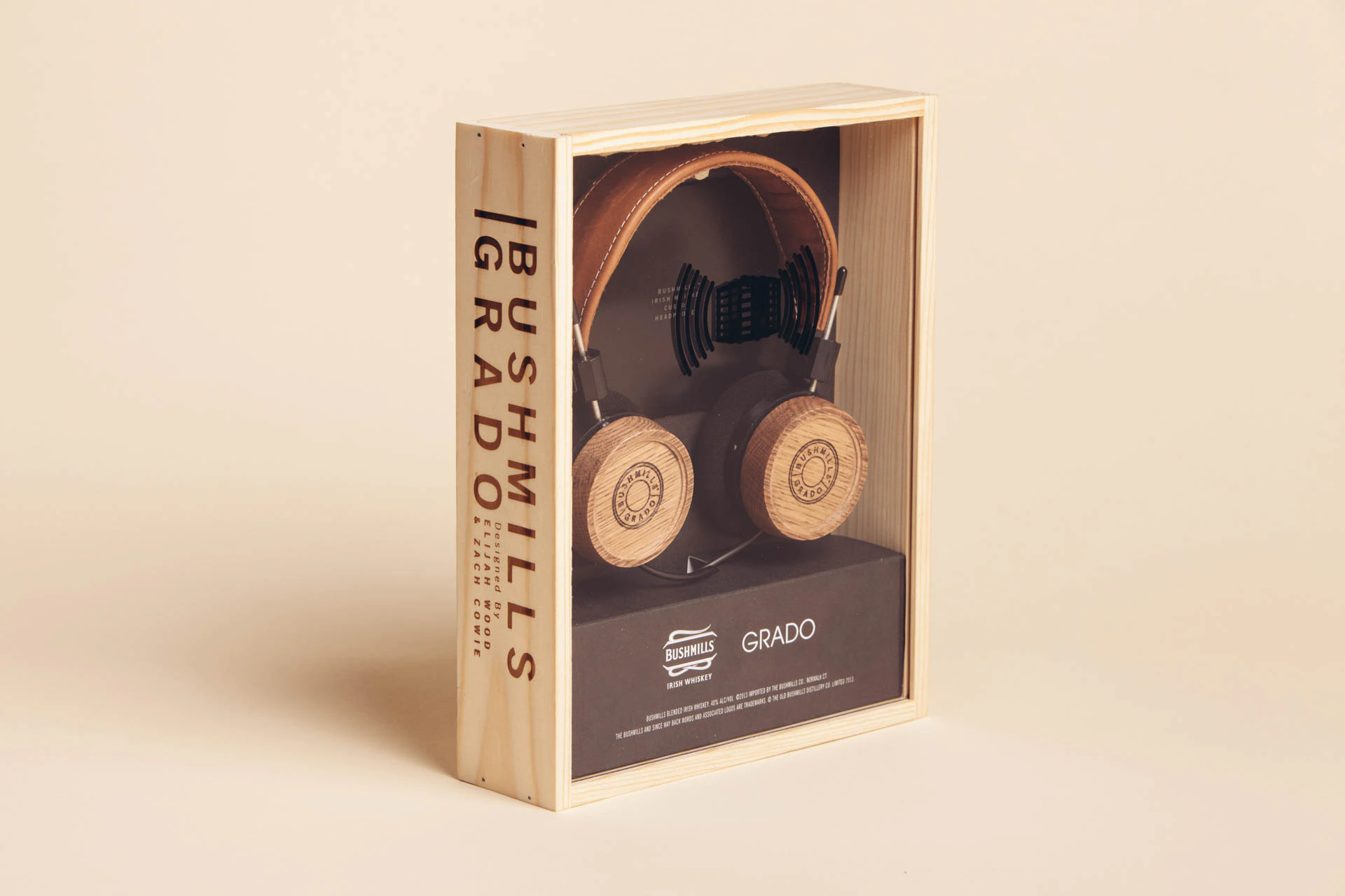 Bushmills Grado wooden headphone collaboration