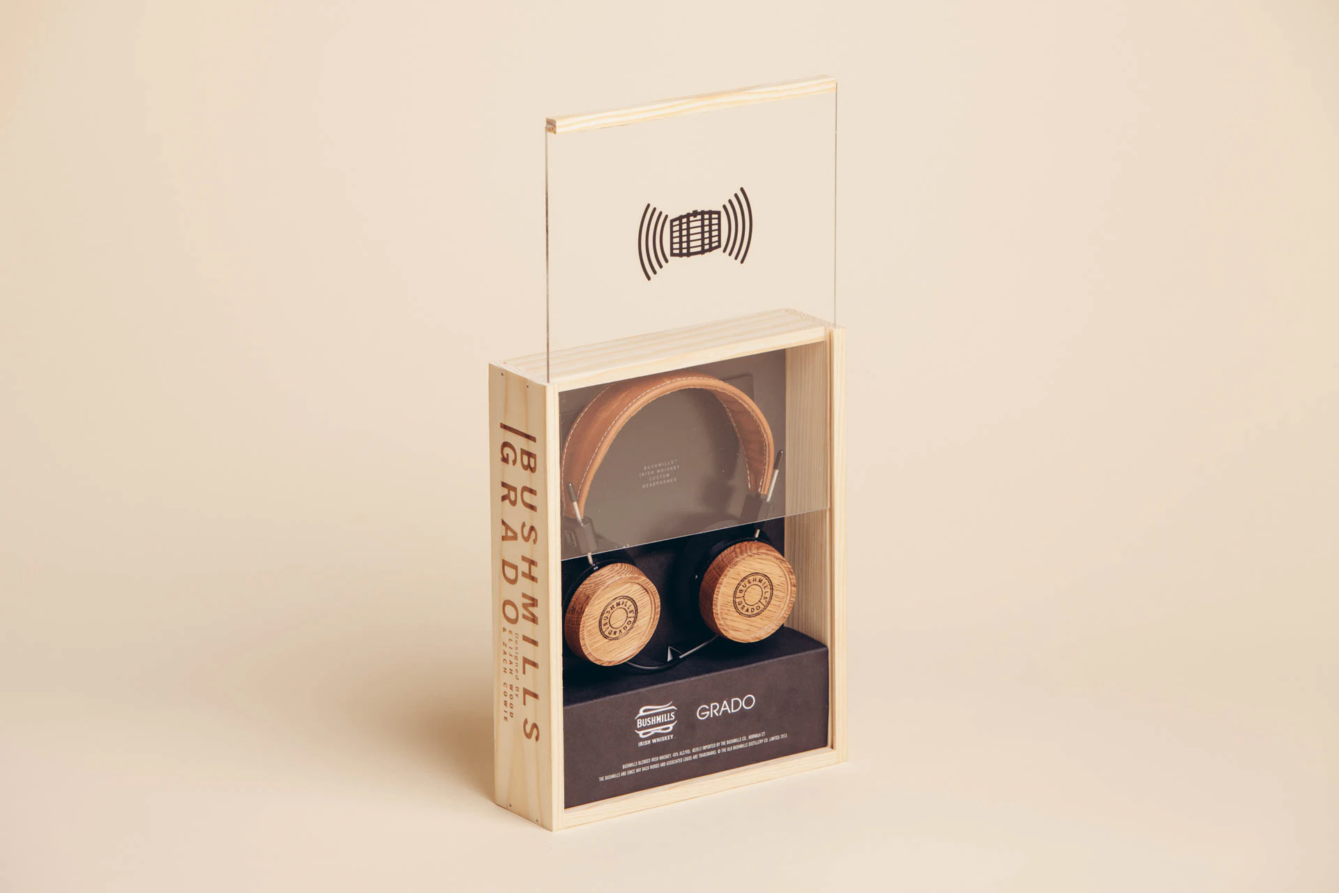 Bushmills Grado wooden headphone collaboration