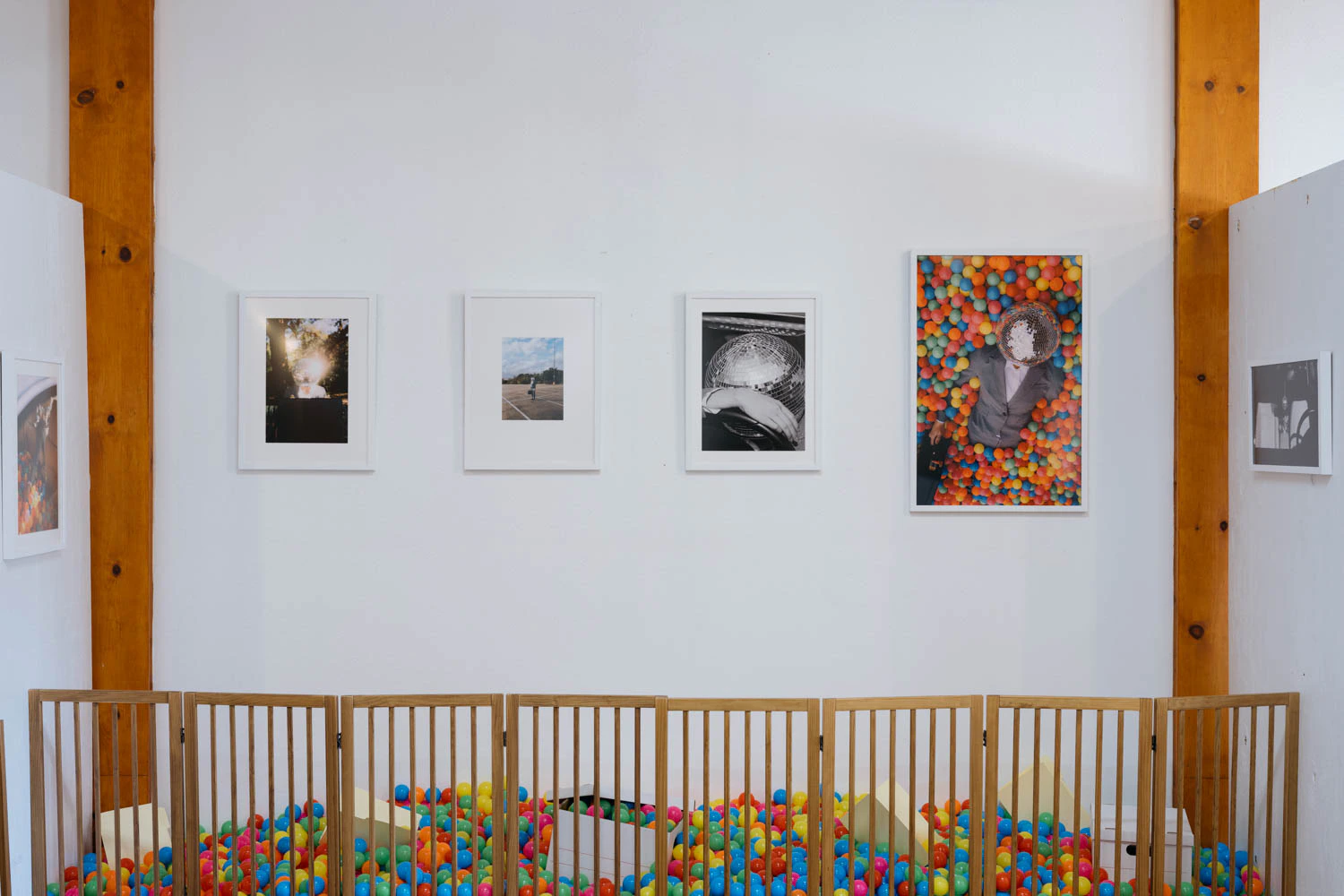 happy hour photo series installation framed at satellite art show at SXSW 2025