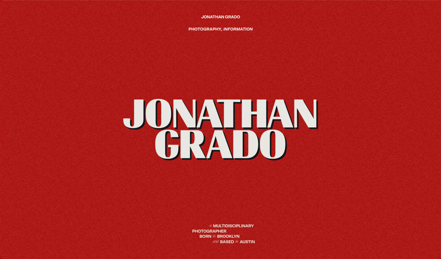 About information page of Jonathan Grado's Website