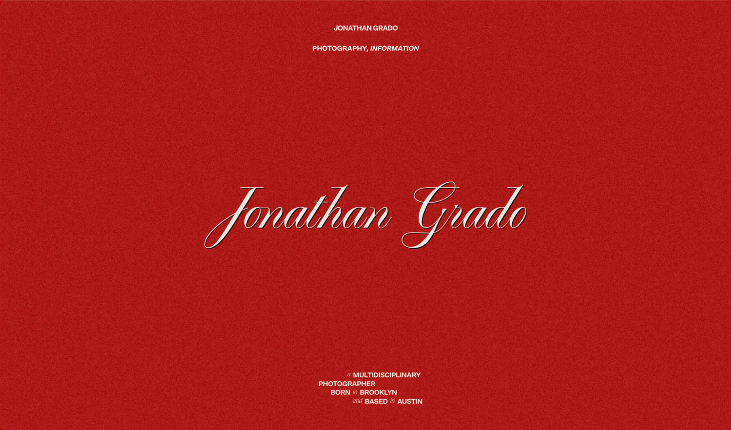 About information page of Jonathan Grado's Website