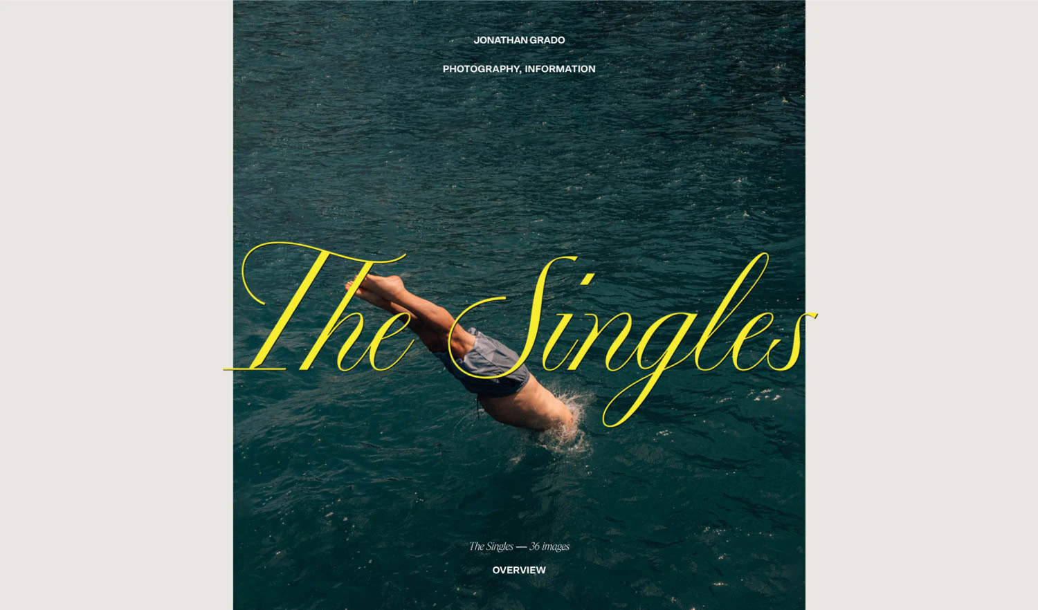 The Singles on Jonathan Grado's Website
