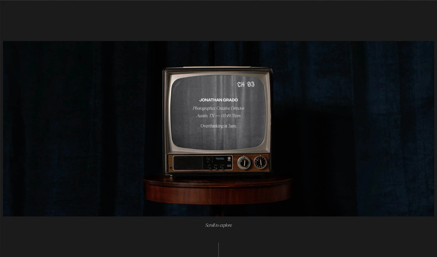 Homepage of Jonathan Grado's Website