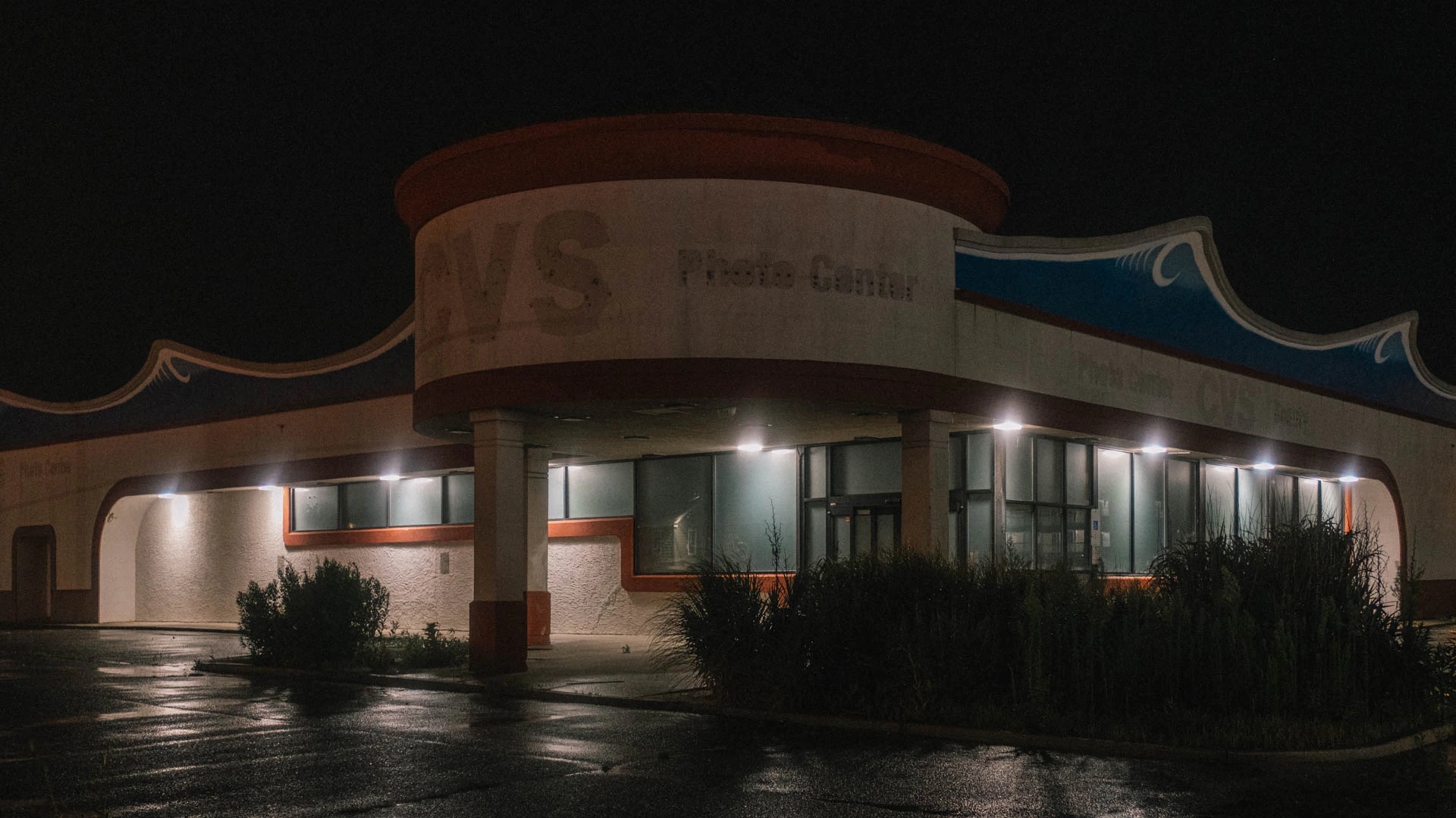 a closed CVS at night in ship bottom New Jersey