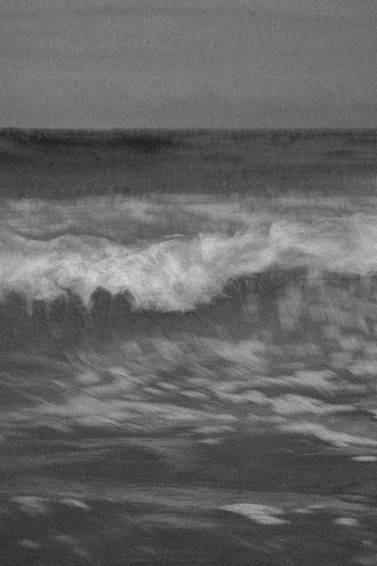 grainy and abstract wave in beach haven, New Jersey