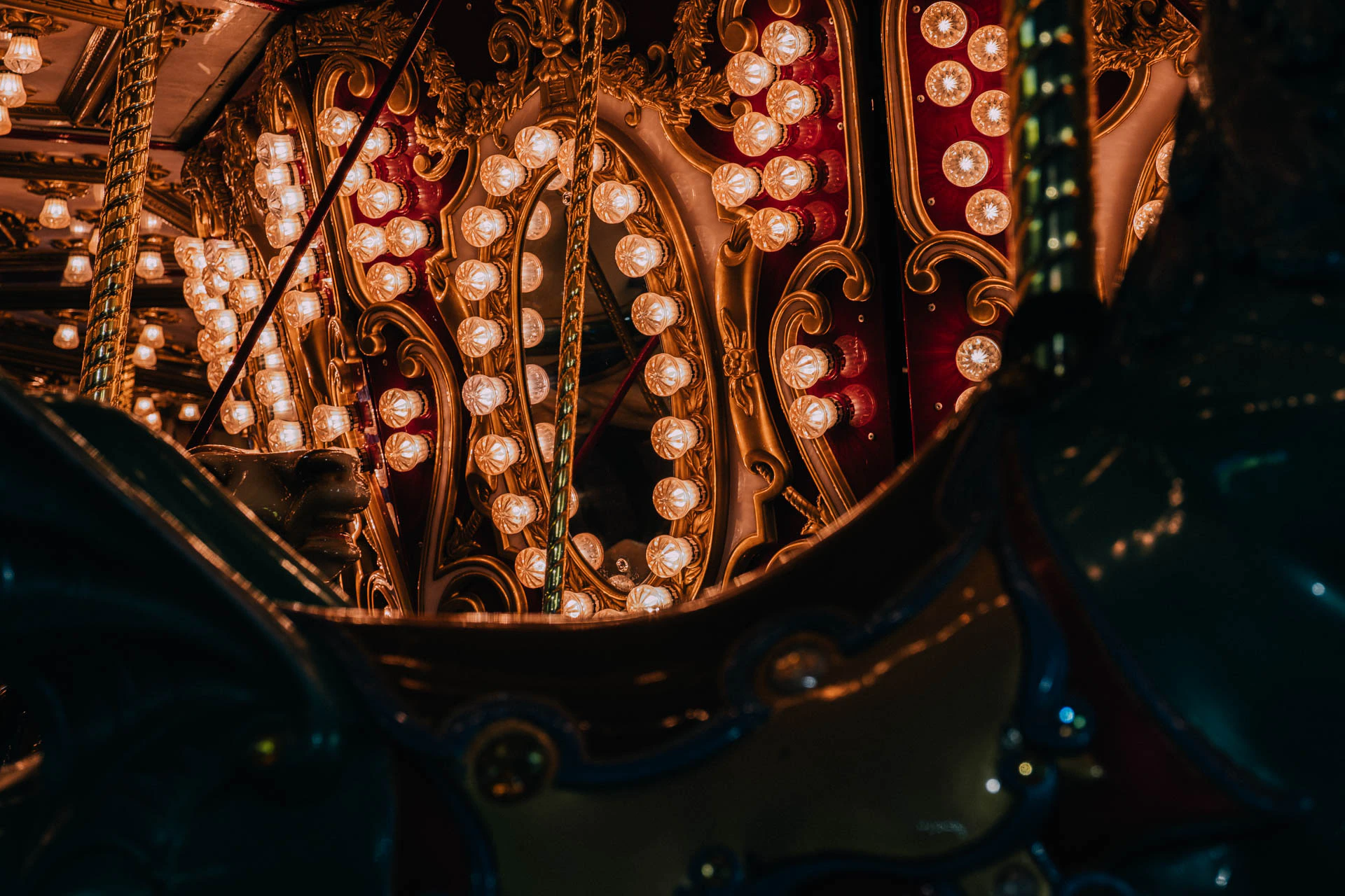 the fantasy island amusement park carousel