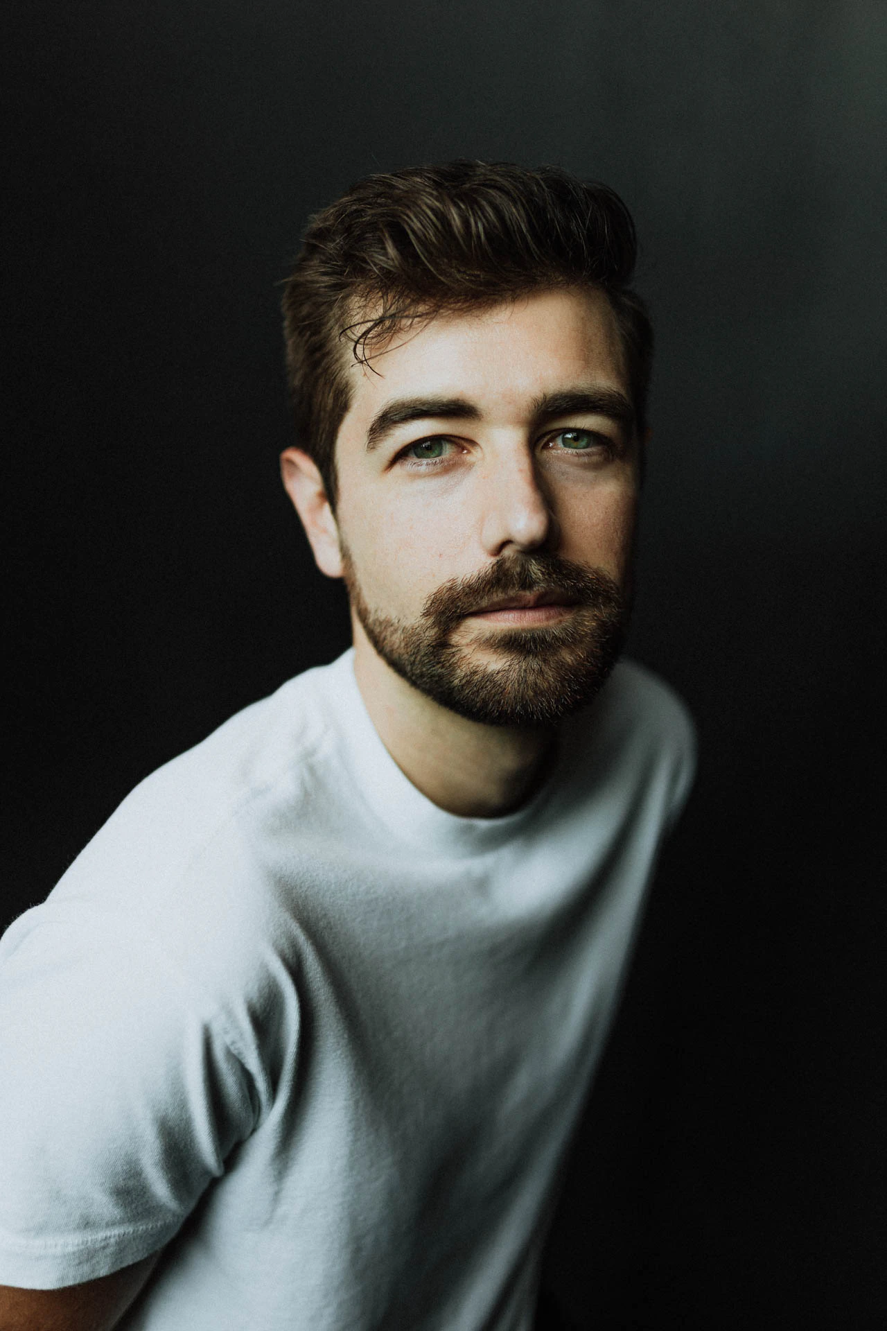 portrait of Jonathan Grado in a white shirt