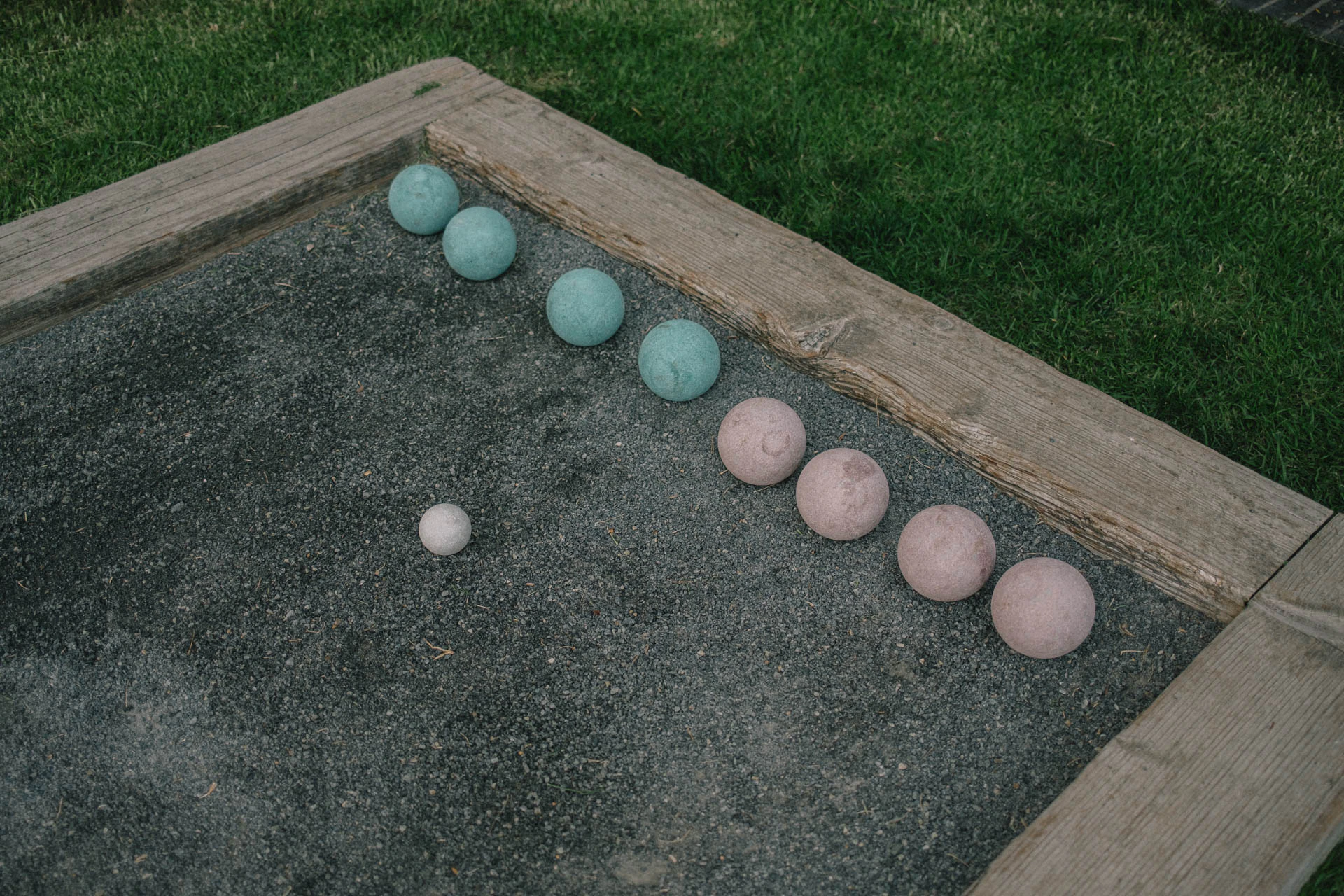 bocce ball set in Santa Monica