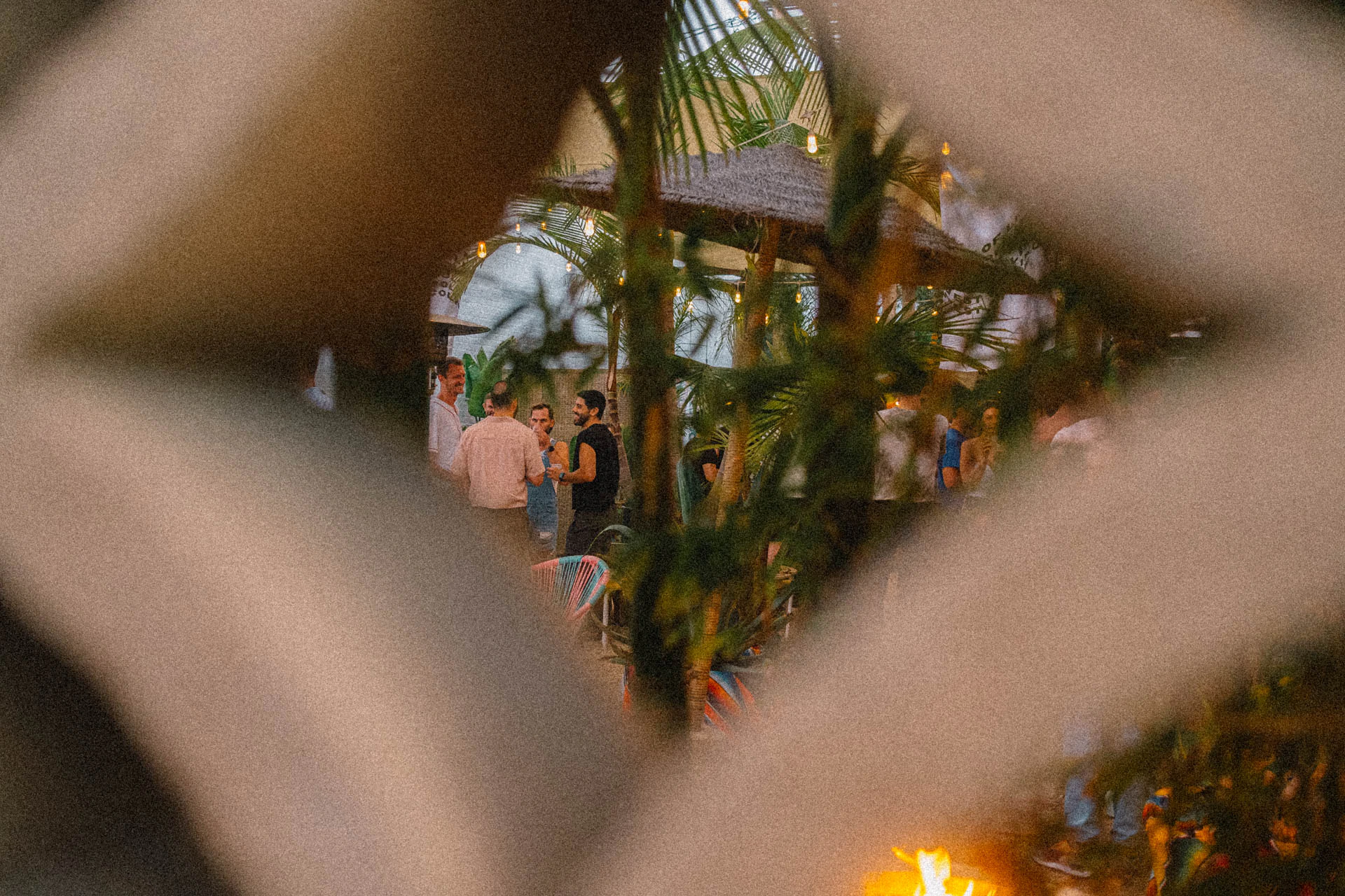 men at a party on Abbot Kinney