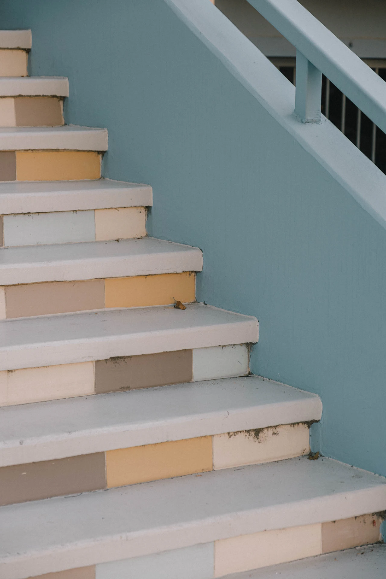 multicolored stairs in Santa Monica