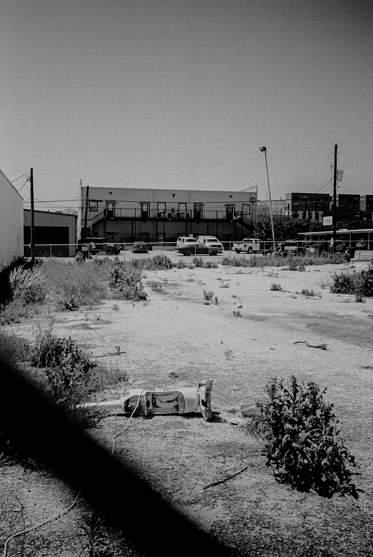 vacuum cleaner on black and white film in San Marcos