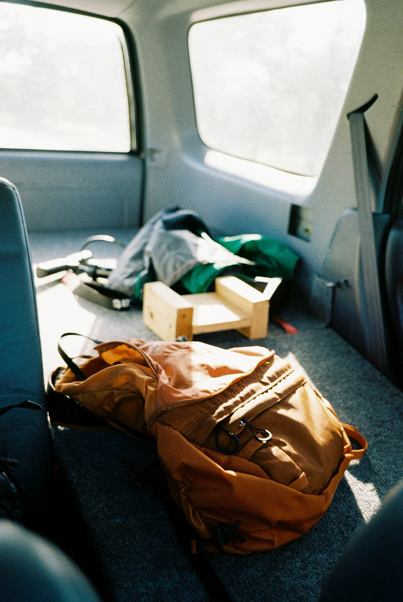 inside a jeep on film