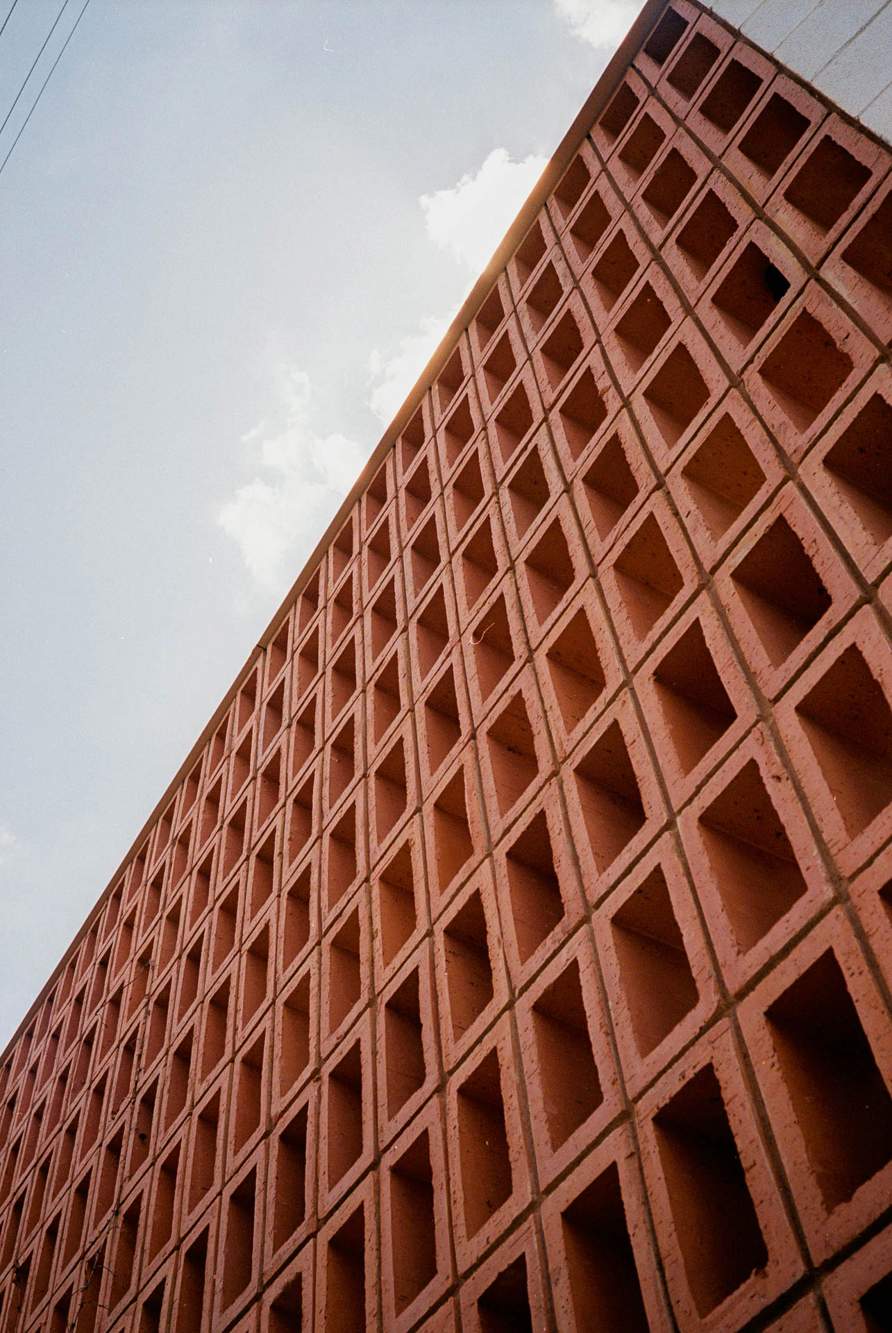 paper boy breeze blocks in Austin, Texas on film