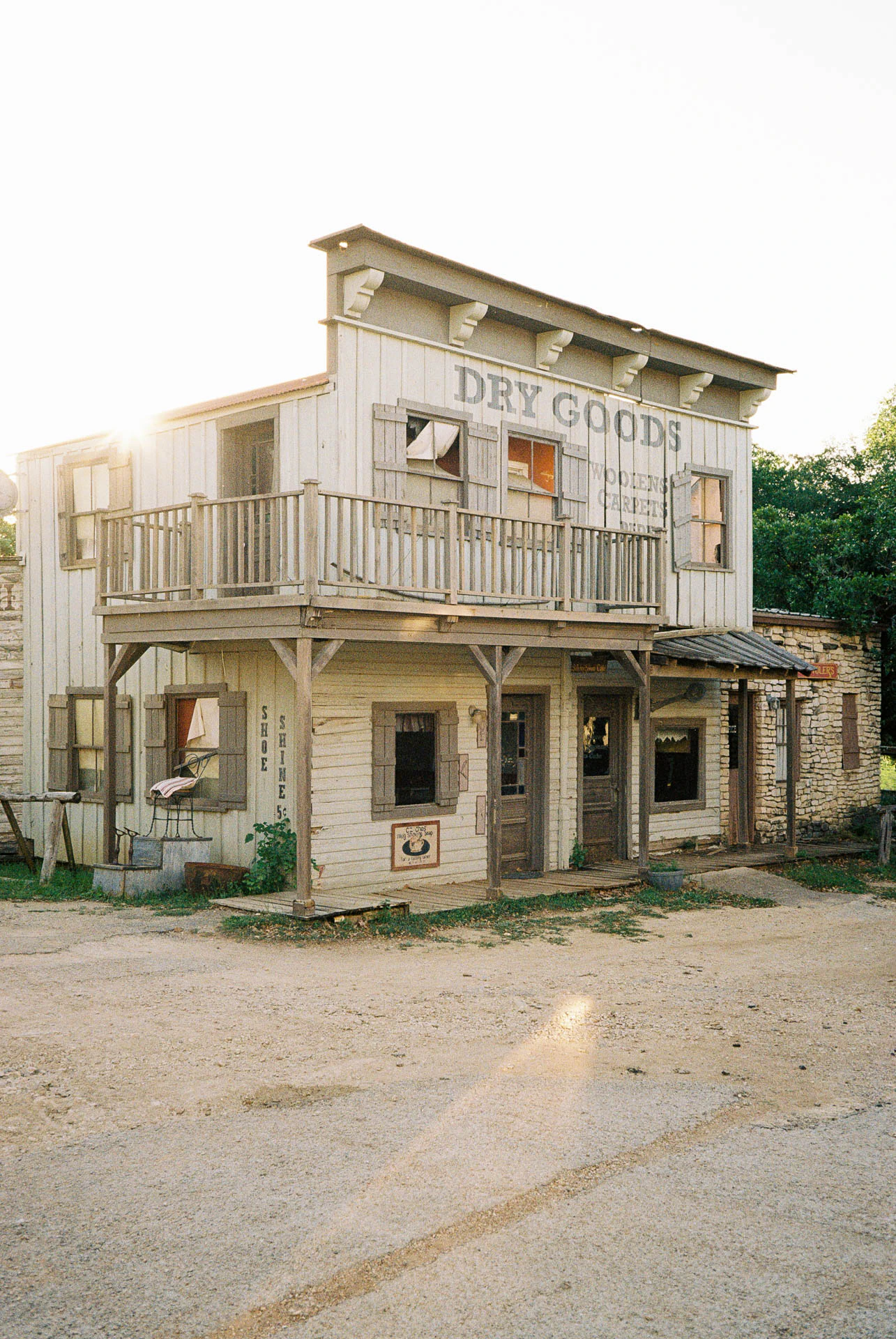 pioneer town in Texas on film