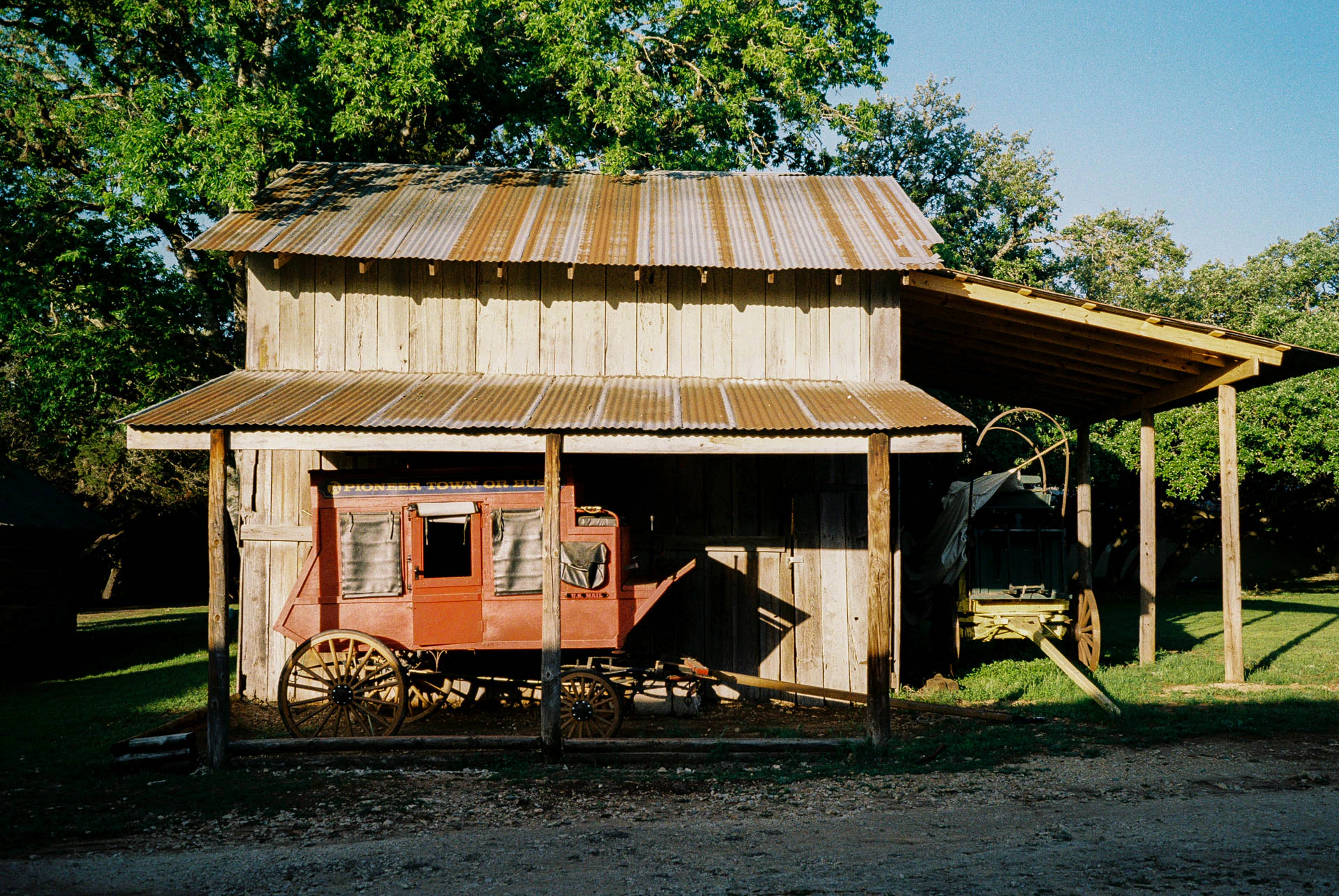 pioneer town in Texas on film