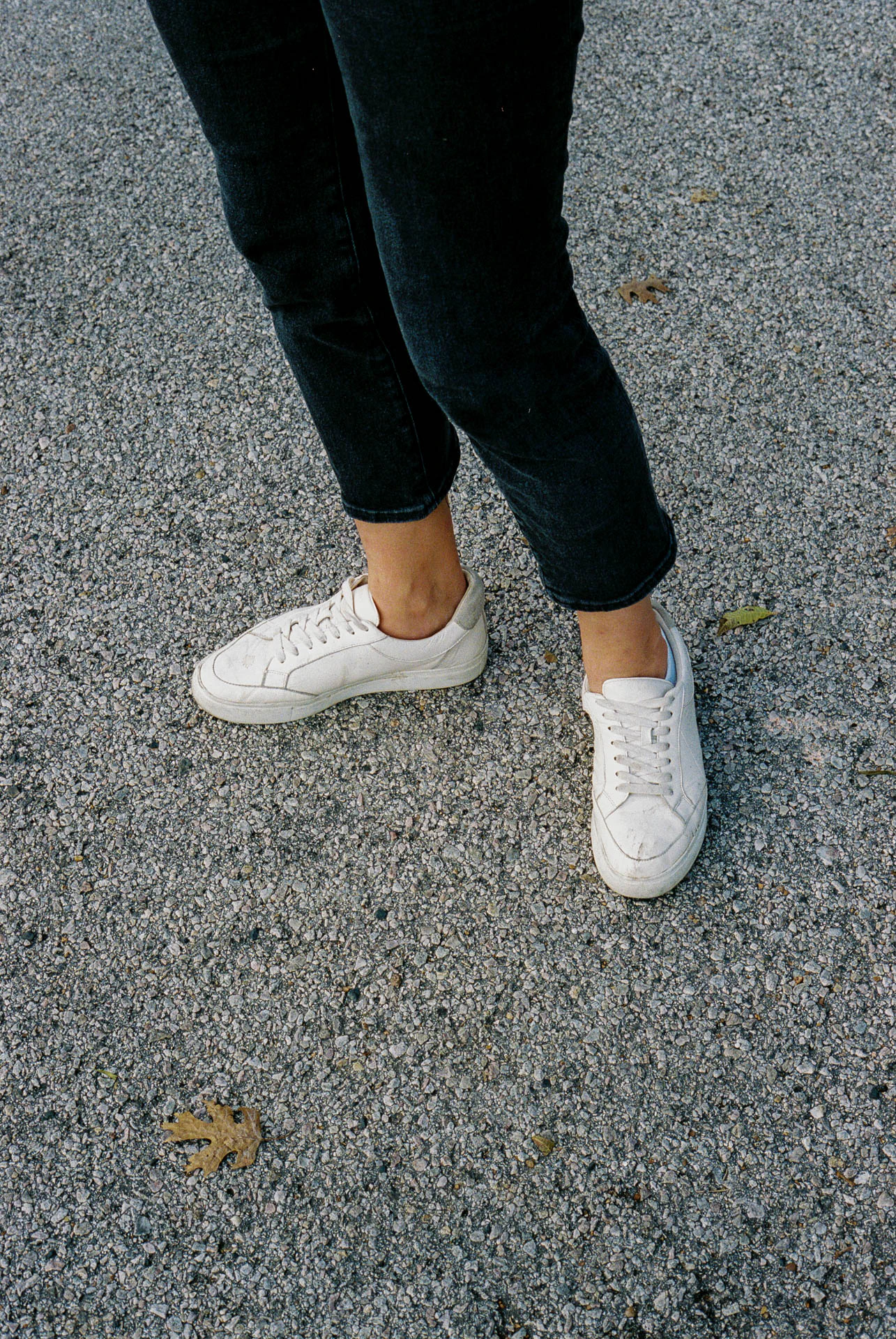 woman's legs on film