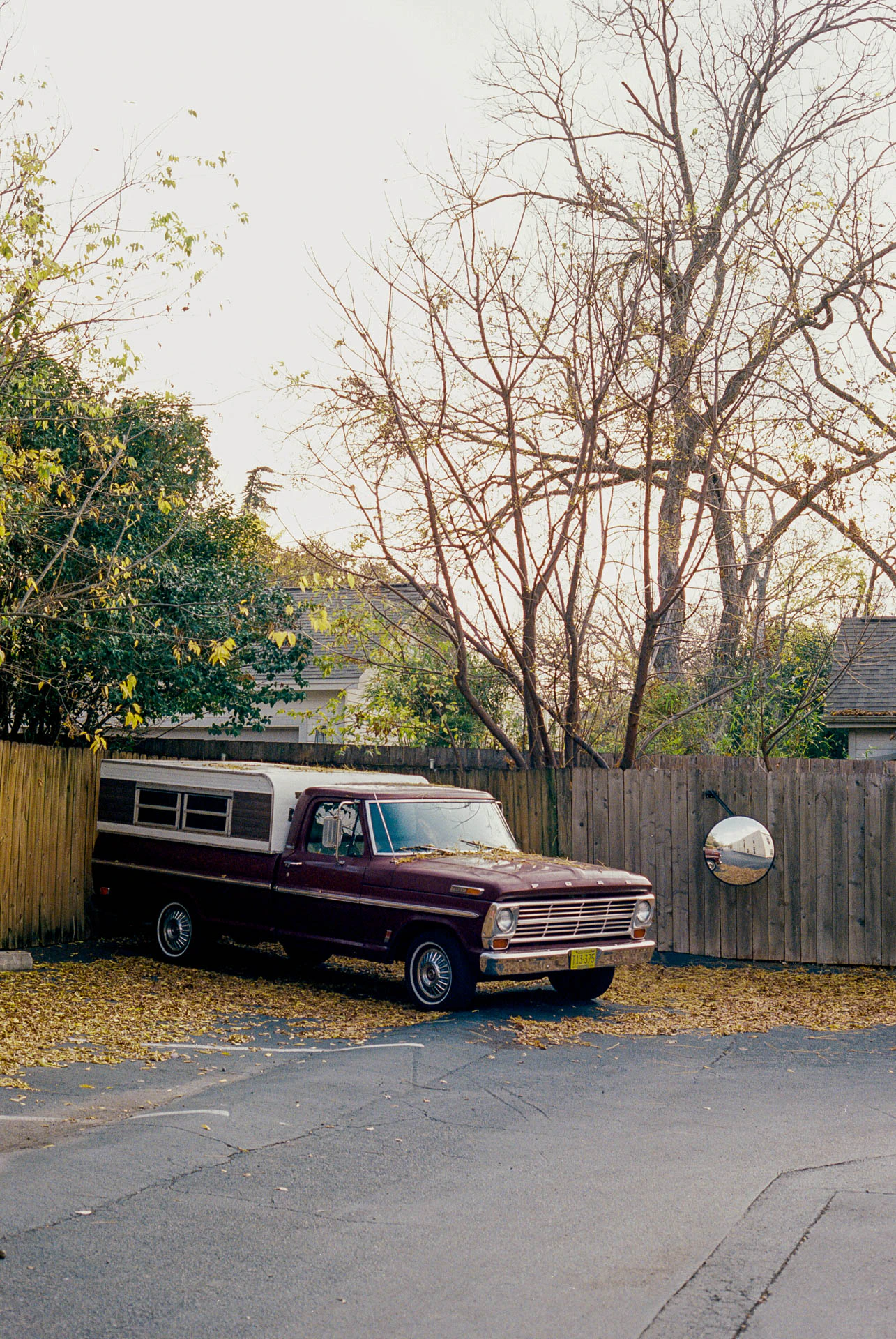 old truck in Austin on film