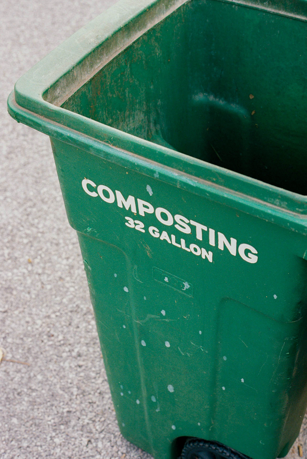 composting bin in Austin, texas on film