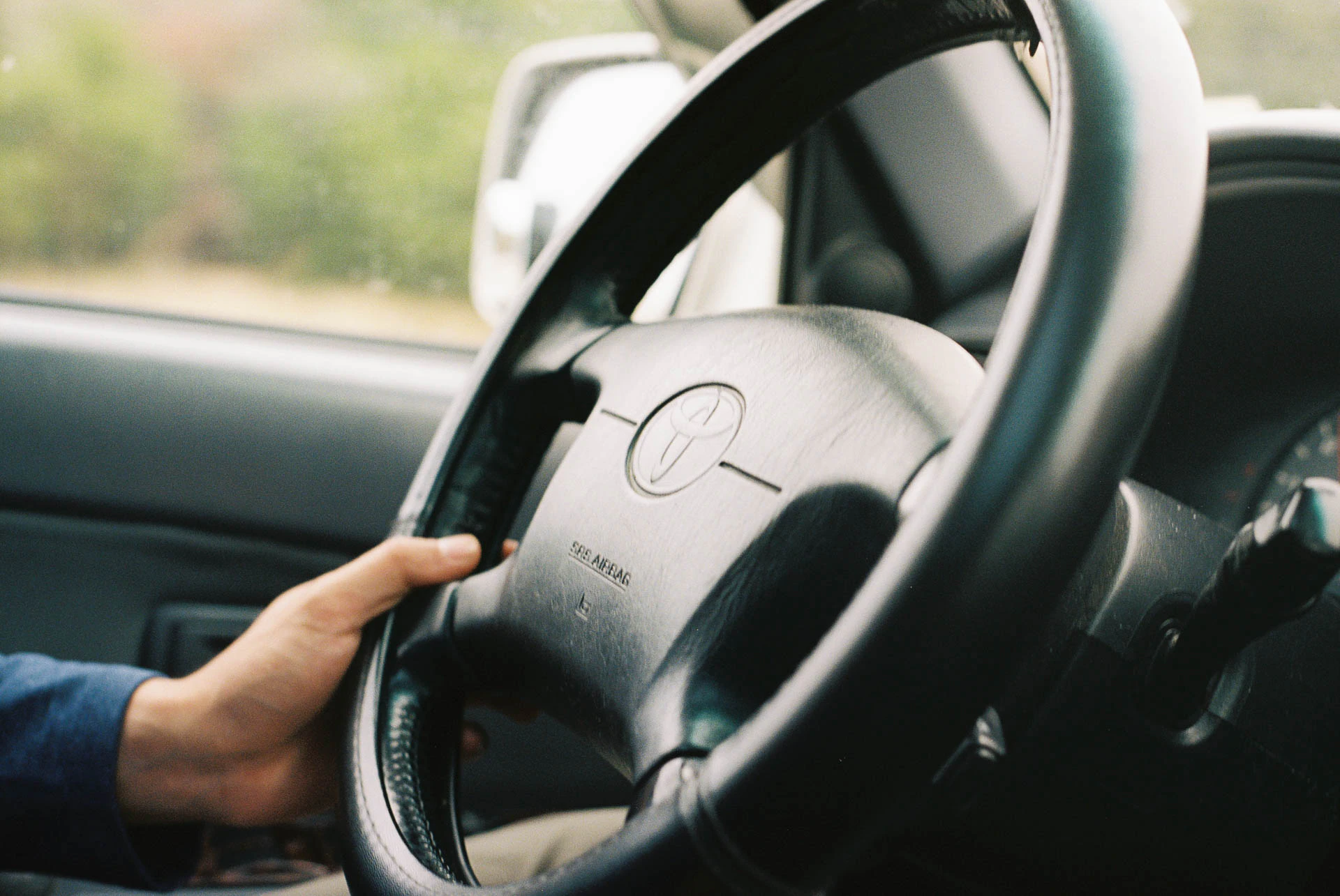 jeep steering wheel on film