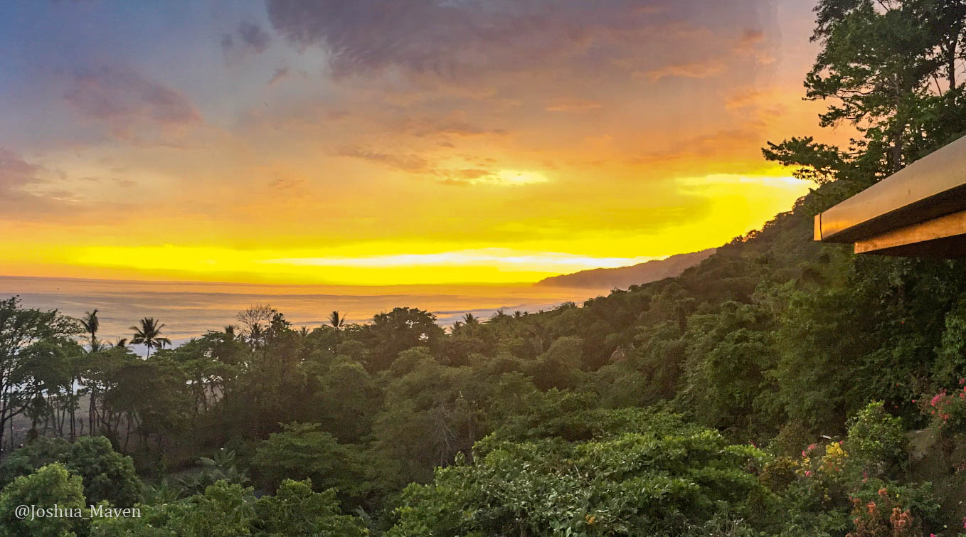 I've never seen such vibrant sunsets anywhere like the Osa Peninsula. They spanned the spectrum of the rainbow night after night.