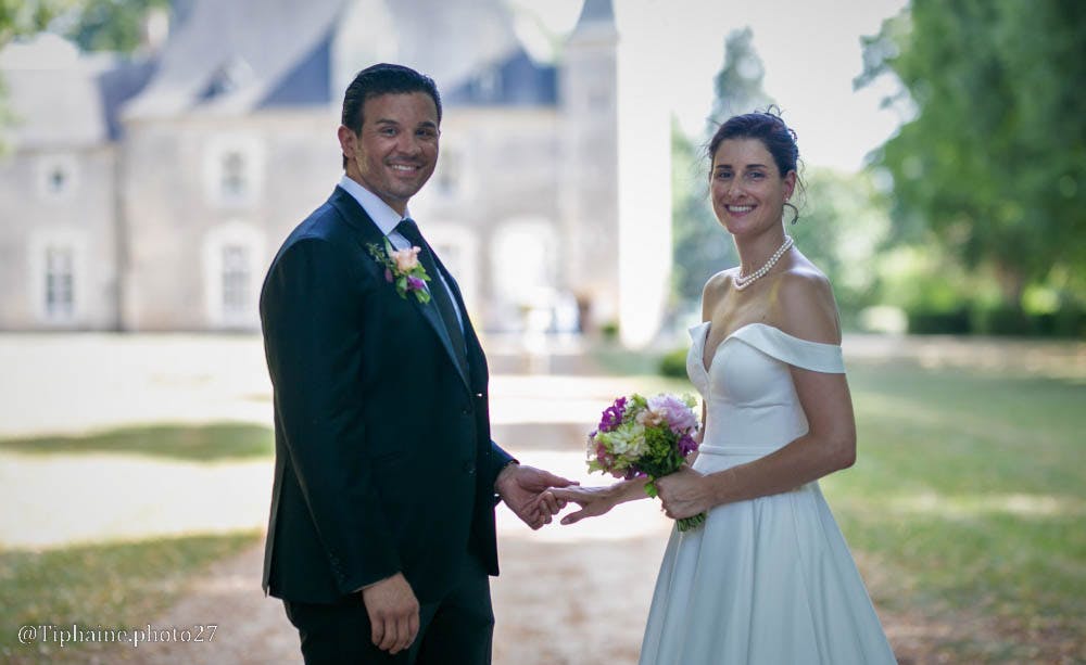 My wife and I at the Chateau d'Oyre in the Loire Valley built in the early 15th century.