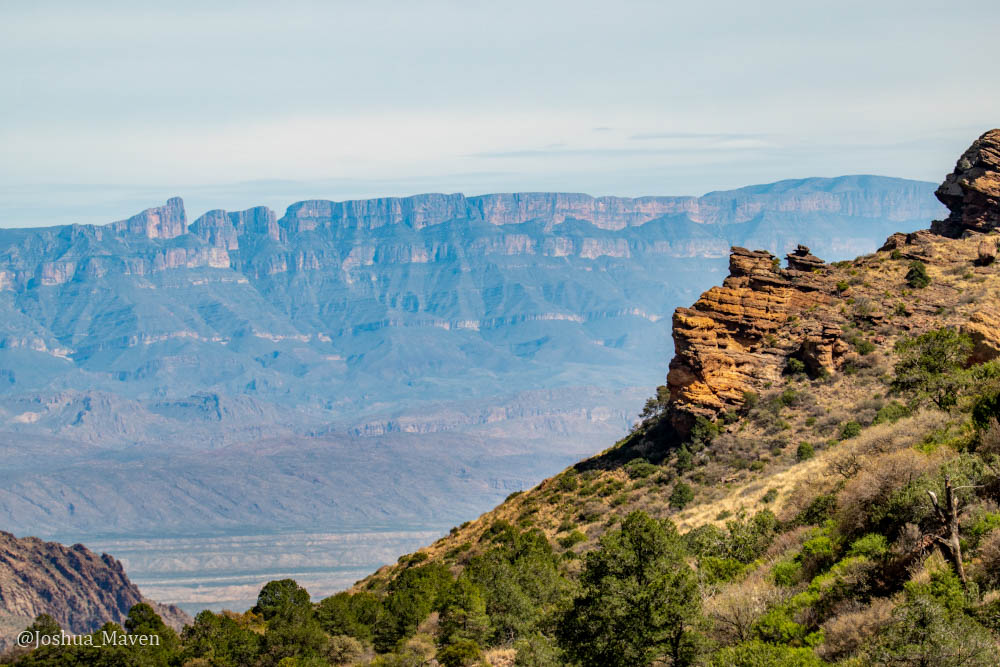 View from the Pine Canyon Trail at Big Bend National Park, TX