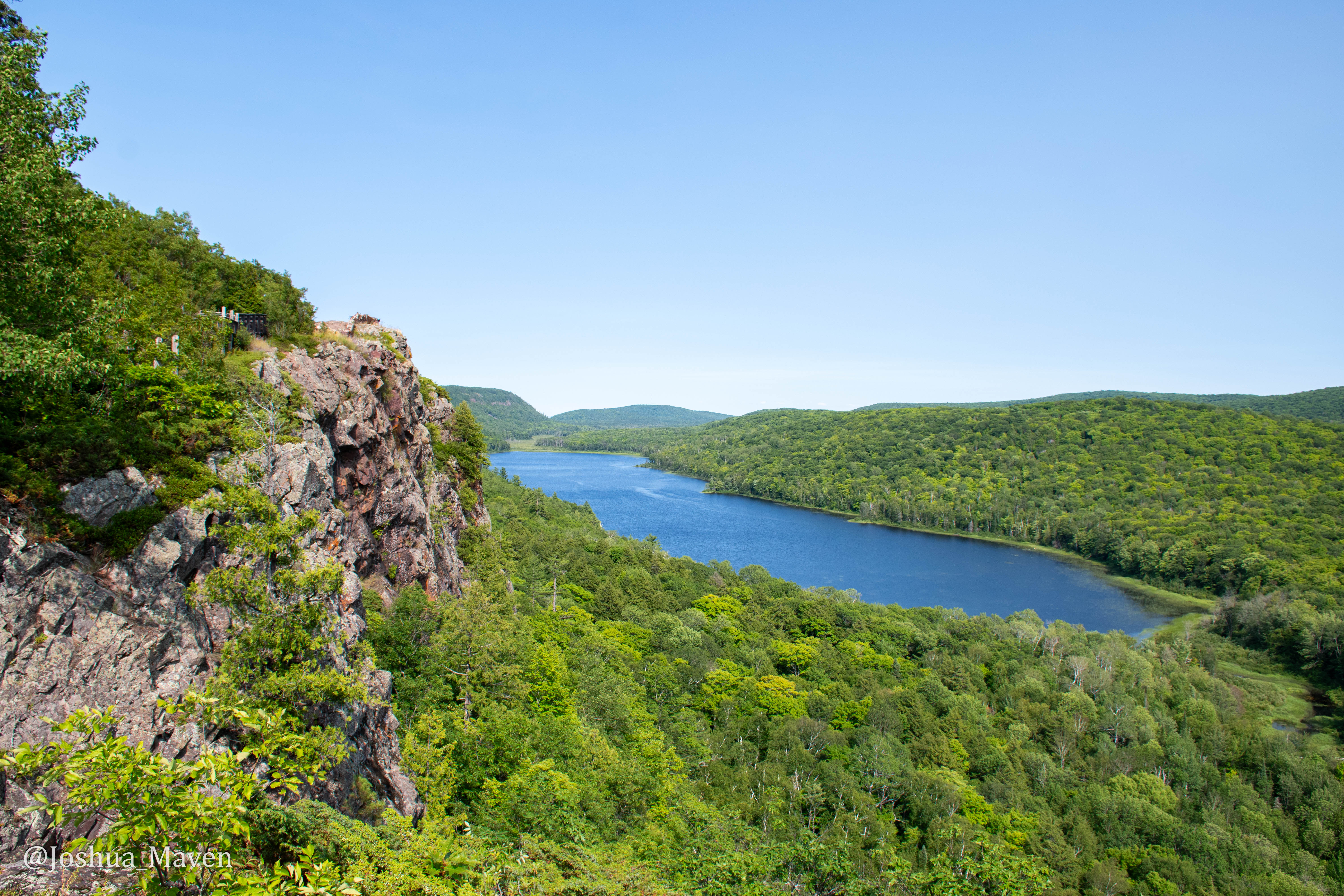 The Porkies span 60,000 acres, half of which comprise the largest maple-hemlock old growth forest in the entire state, if not the entire Midwest. Some of the trees are more than 500 years old.