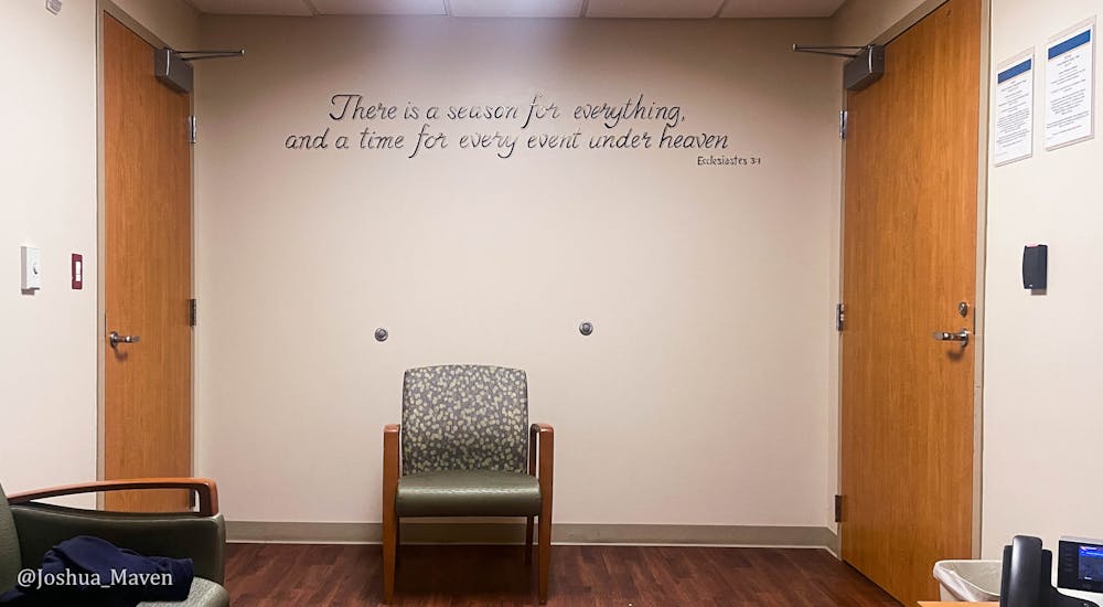 Interestingly, this verse was the very first scripture I memorized in grade school and has always been one of my favorites. Seeing it on the wall that night was God's way of telling me to trust him through this process.