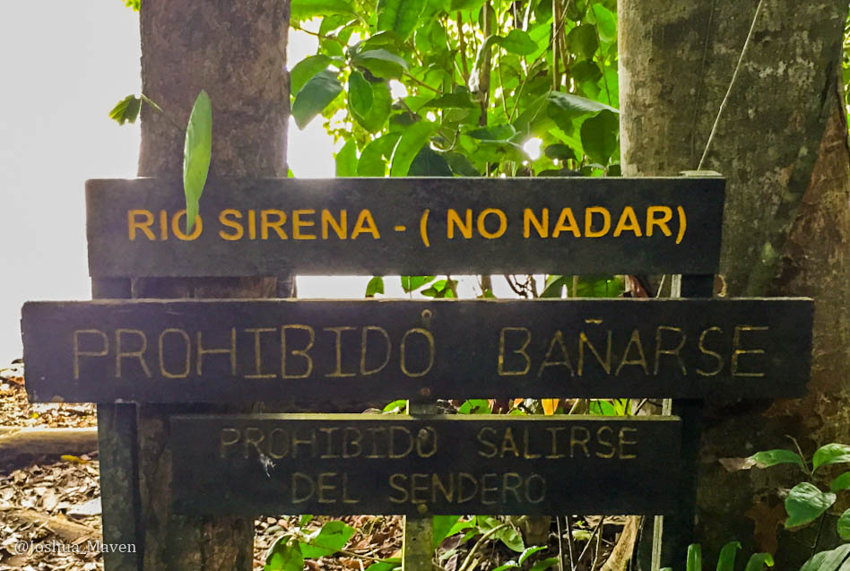 Yea, probably a good place to put this sign when there are crocodiles and bull sharks swimming freely.