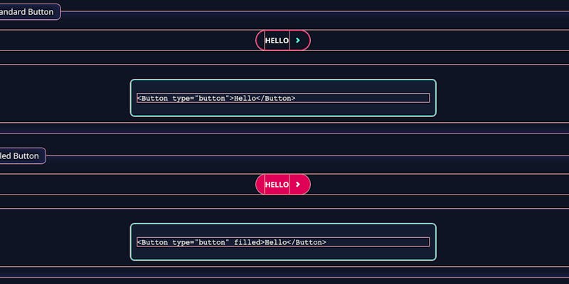 A screenshot of a webpage with its buttons highlighted in pink