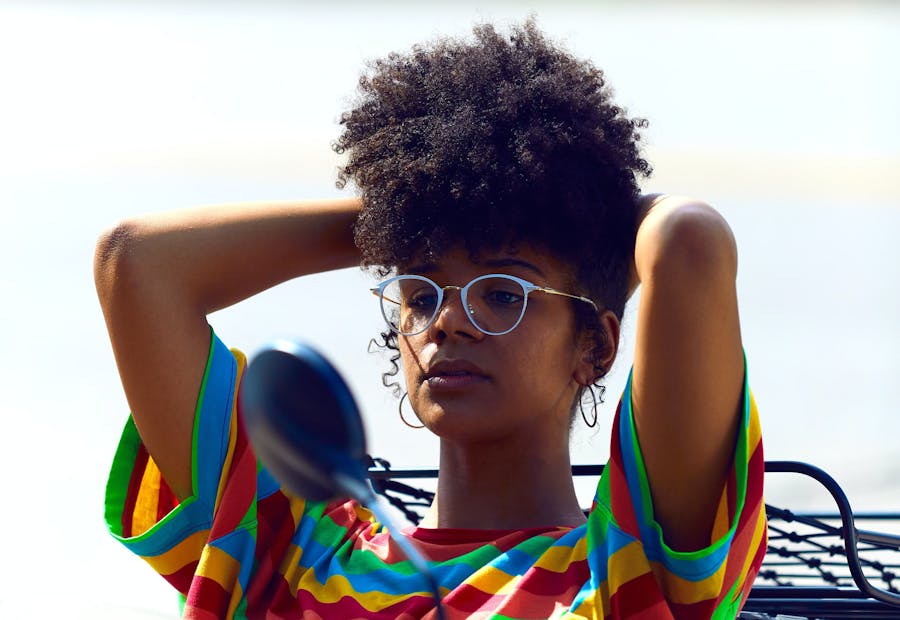 afro hair with short sides