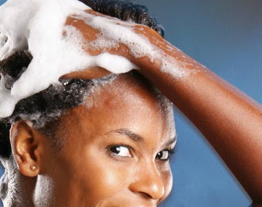 how to wash natural black hair