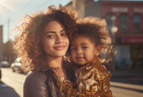 Mother and daughter