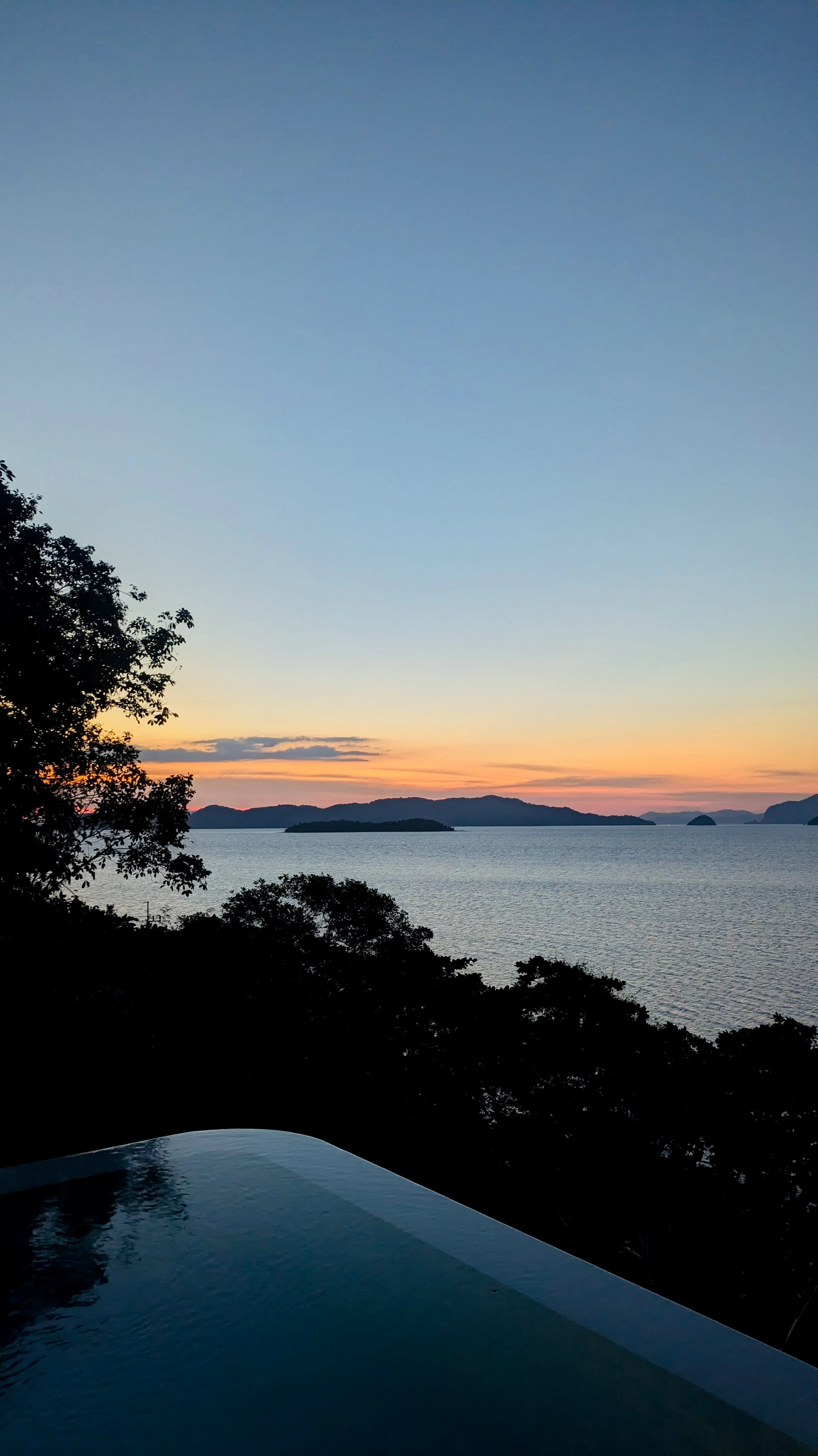 Gorgeous sunset from villa