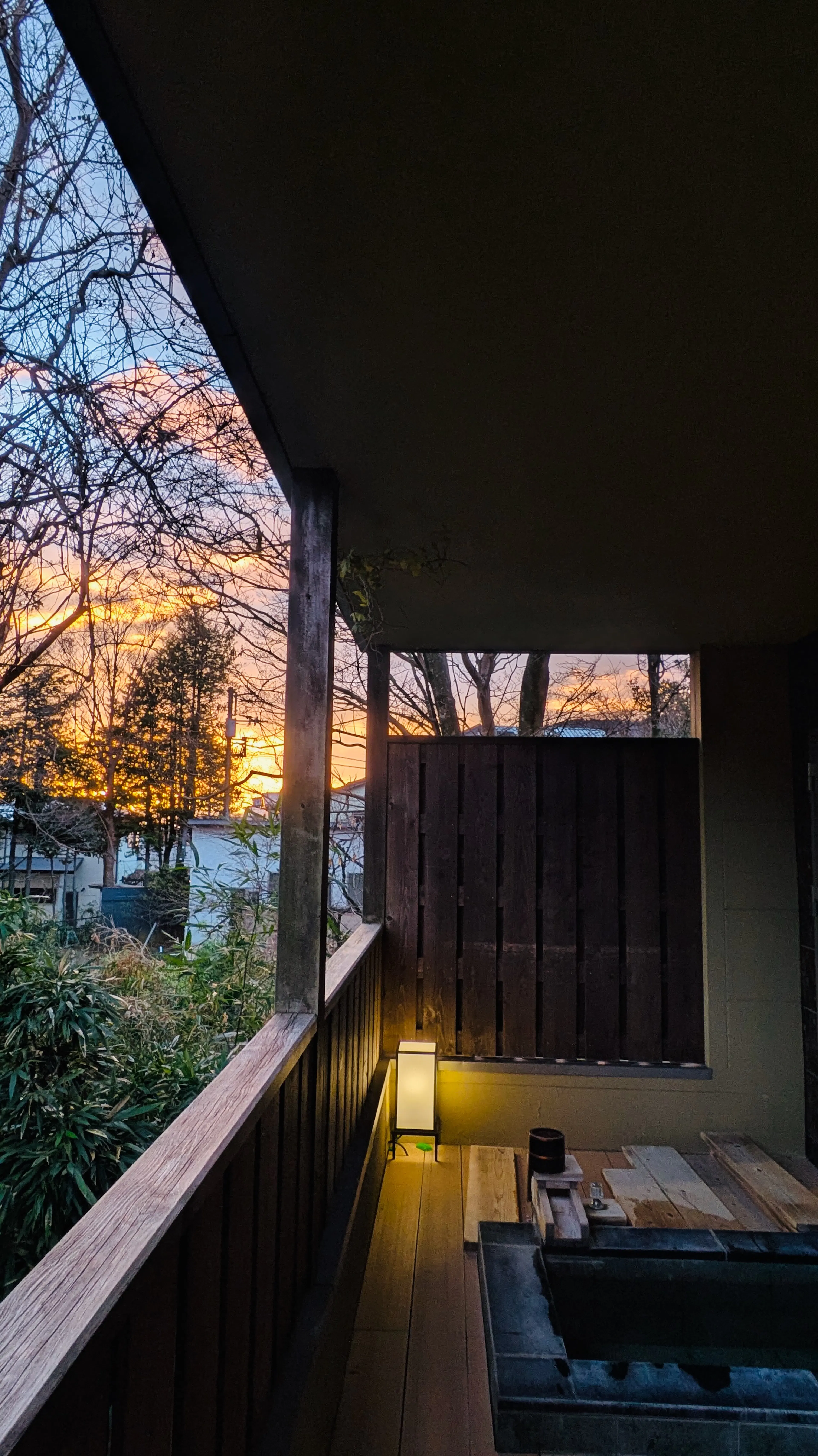Private onsen at Tensui Saryo