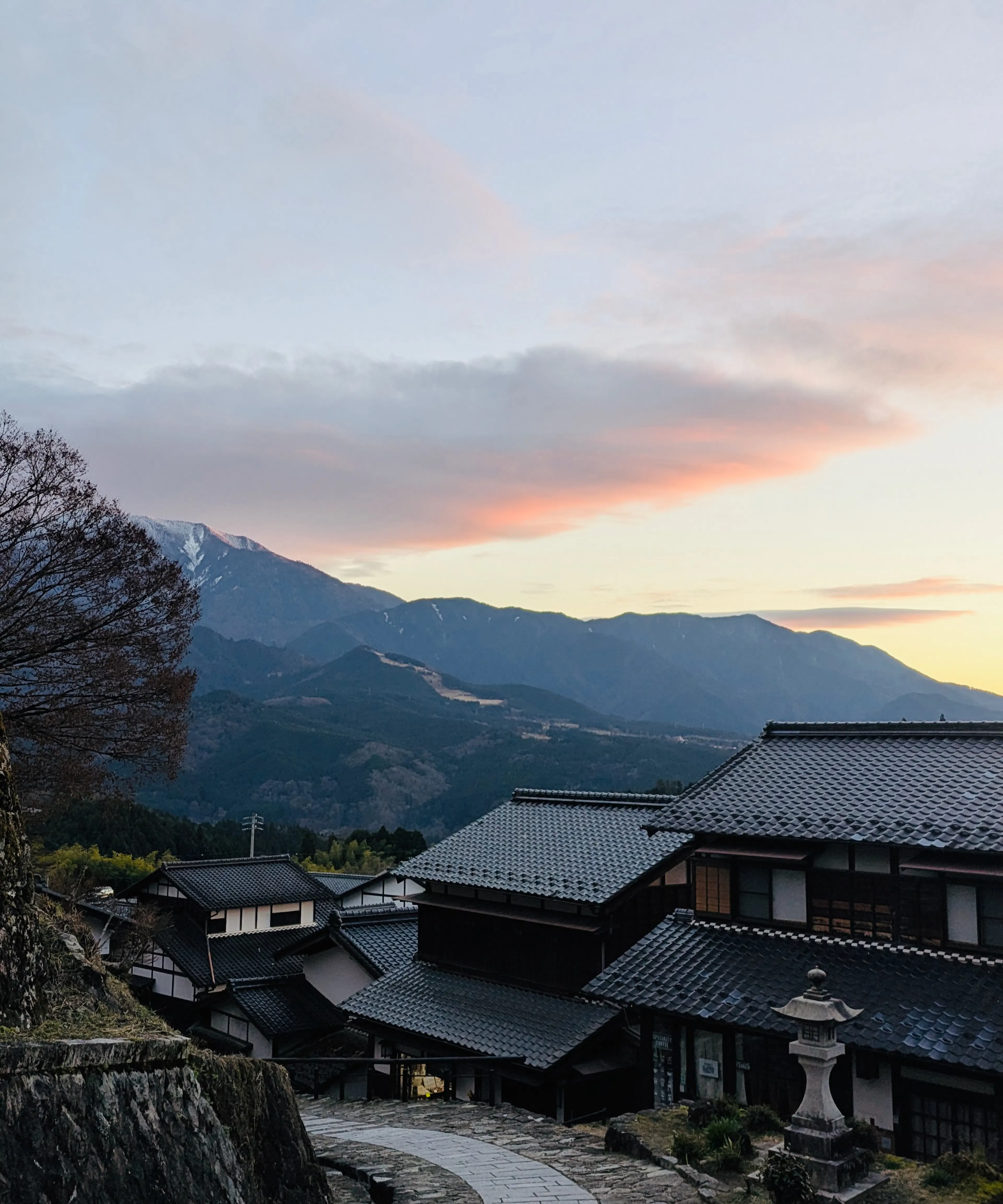 Stunning mountain view from Magome