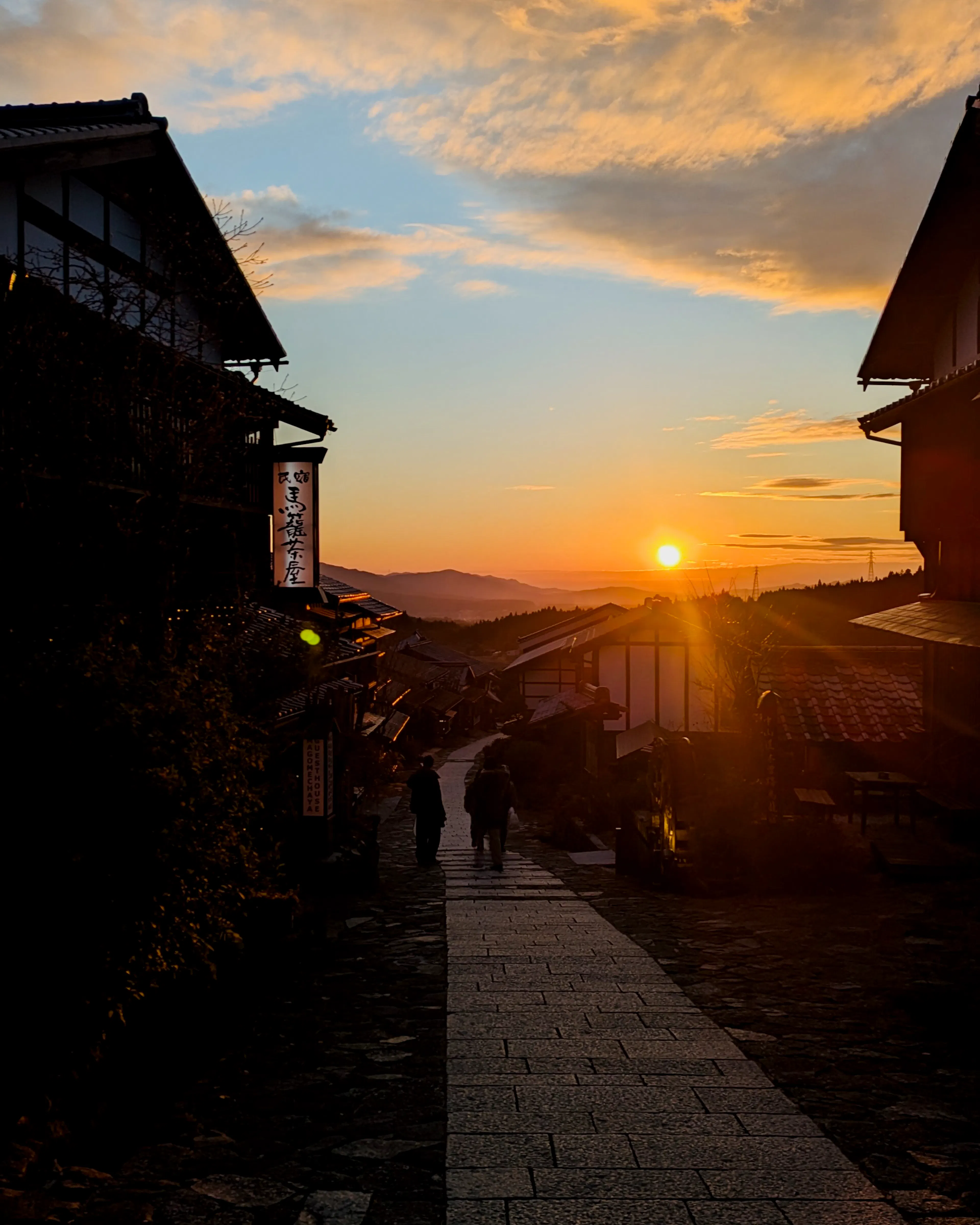 Sunset at Magome-juku