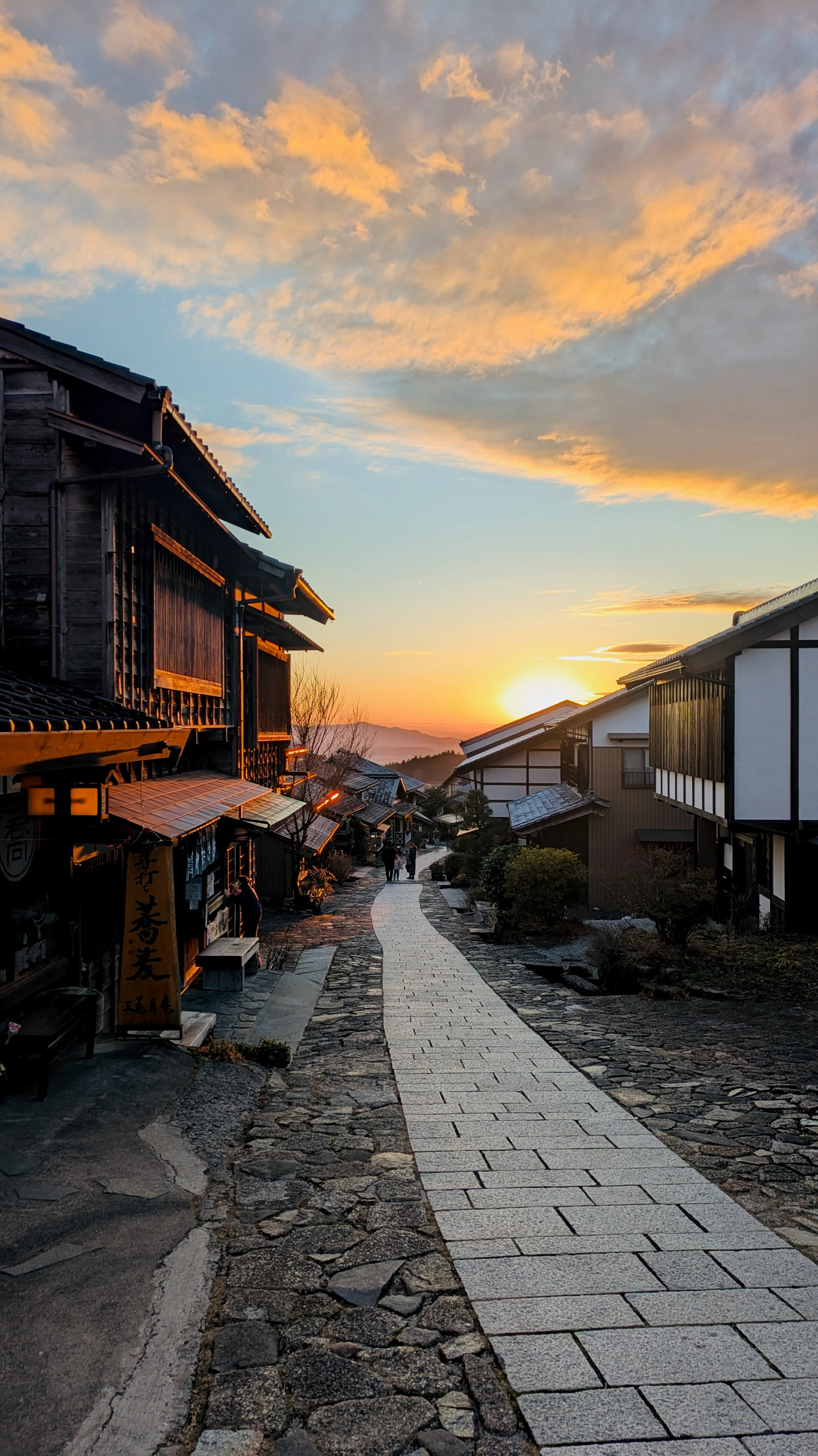 Sunset in Magome-juku