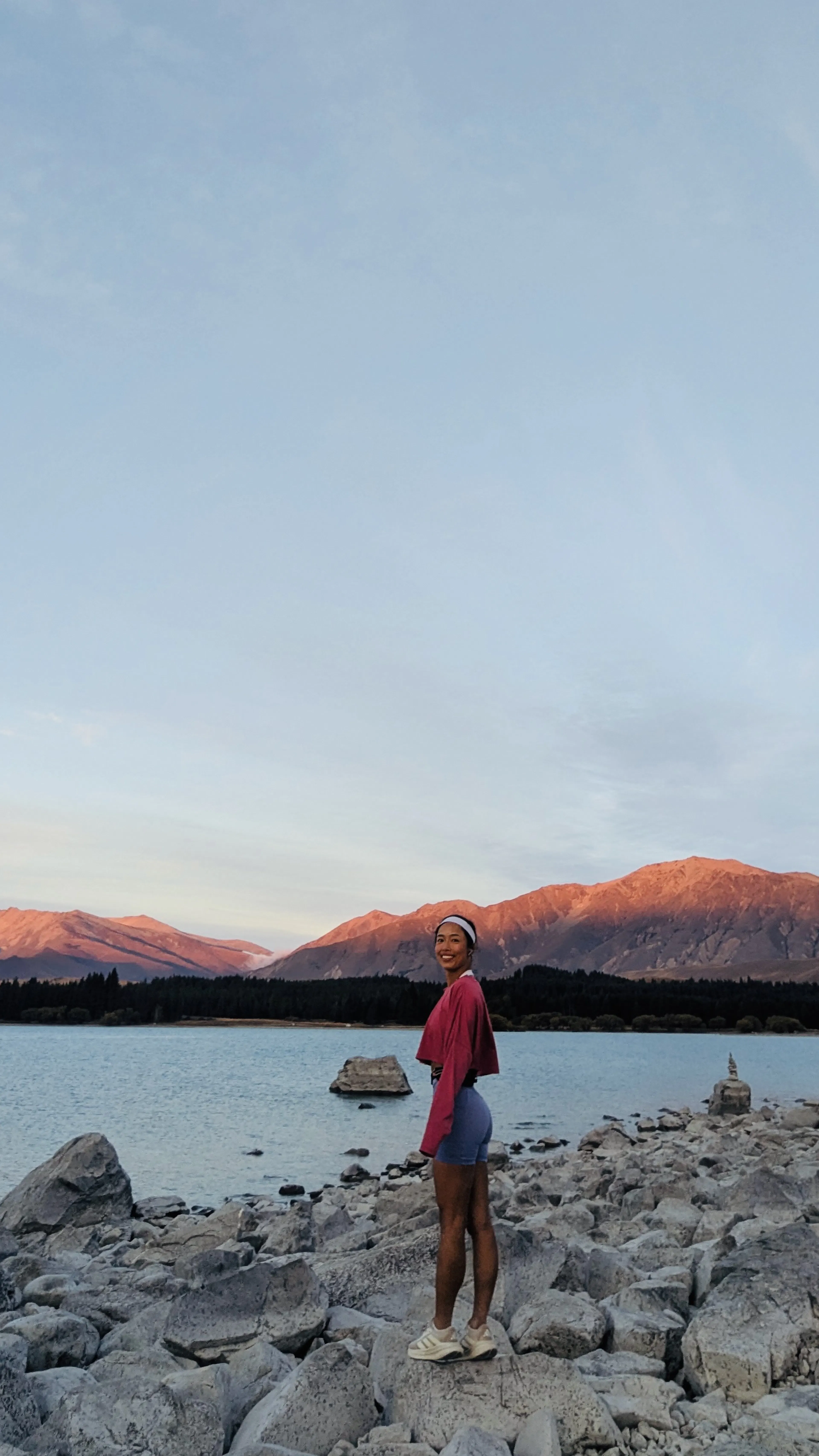 A sunset run by Lake Tekapo was so magical